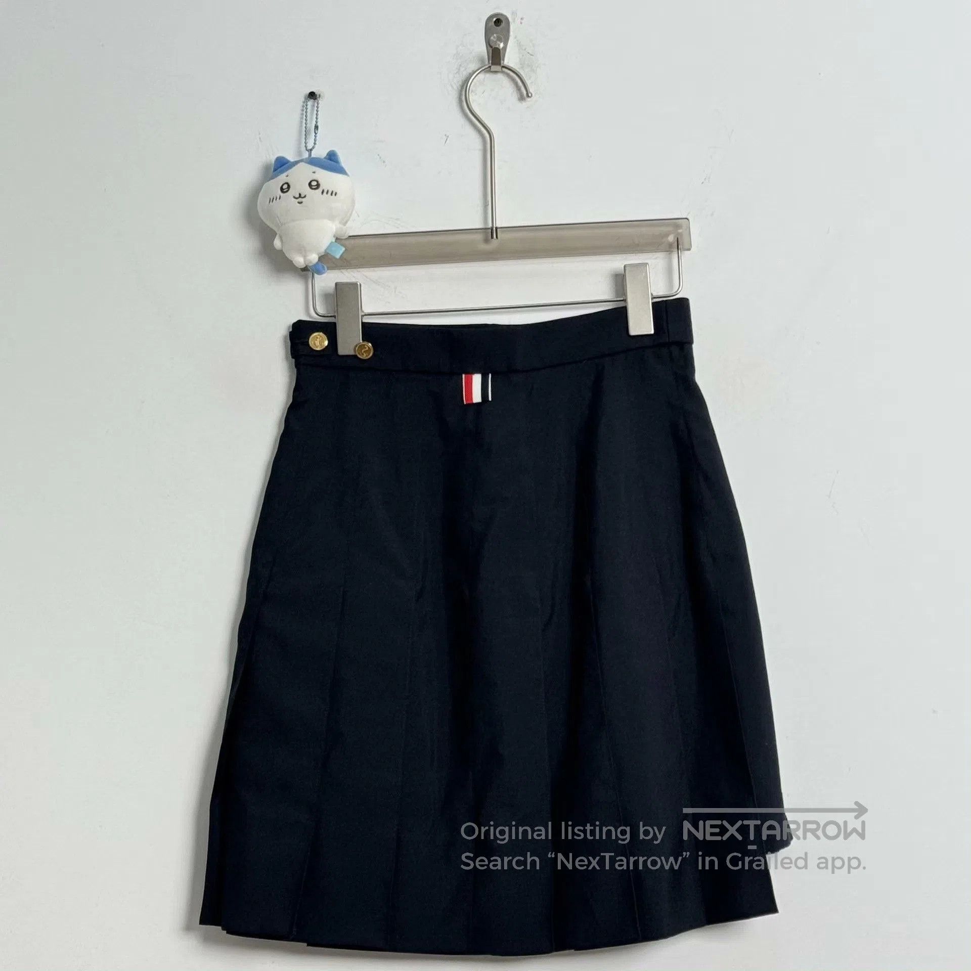 Thom Browne THOM BROWNE Wool Gold Button Pleated Skirt. Size US 40 / EU 56 - 4 Thumbnail