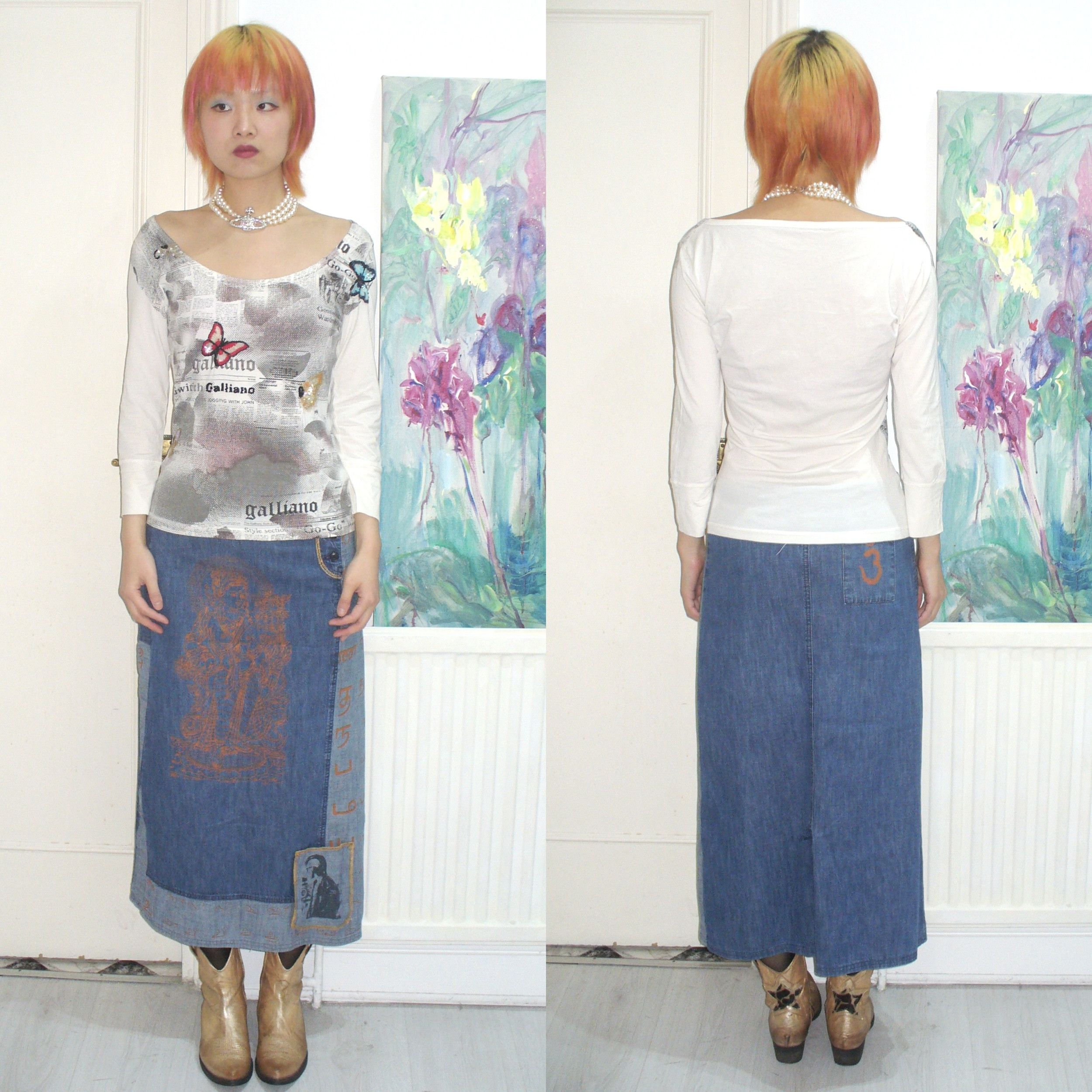 John Galliano John Galliano 3/4 sleeve top Size M / US 6-8 / IT 42-44 - 3 Thumbnail