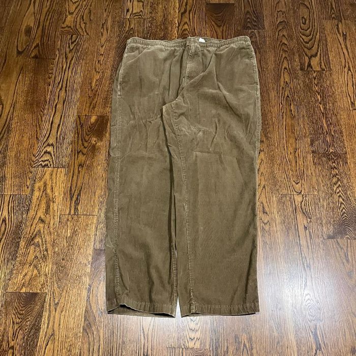 Vintage vintage 2000s baggy wide leg brown corduroy eddie bauer pant ...