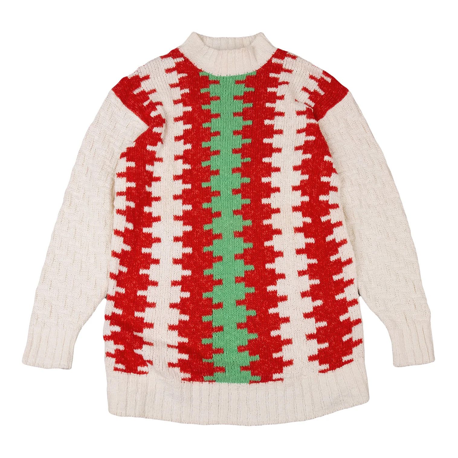 Yohji Yamamoto Yohji Yamamoto Cotton Pattern Knit Sweater Size US M / EU 48-50 / 2 - 1 Thumbnail
