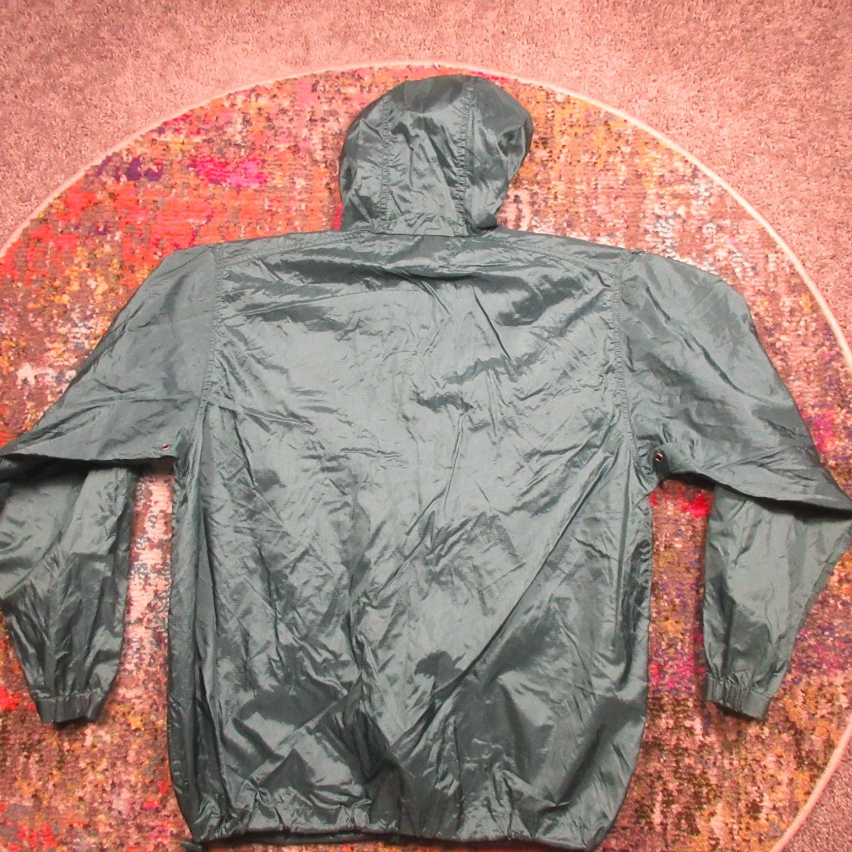 Eddie Bauer VINTAGE Eddie Bauer Windbreaker Jacket Mens M Green 1/2 Zip Lightweight All Seasons Hooded Pockets Zip Wind-Resistant Size US M / EU 48-50 / 2 - 2 Thumbnail