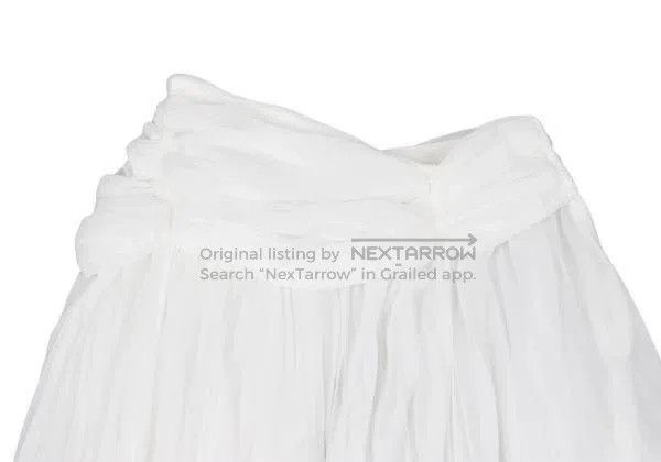 Comme des Garcons Comme des Garcons size S White Retro Mesh Design Skirt Size 23" - 5 Thumbnail