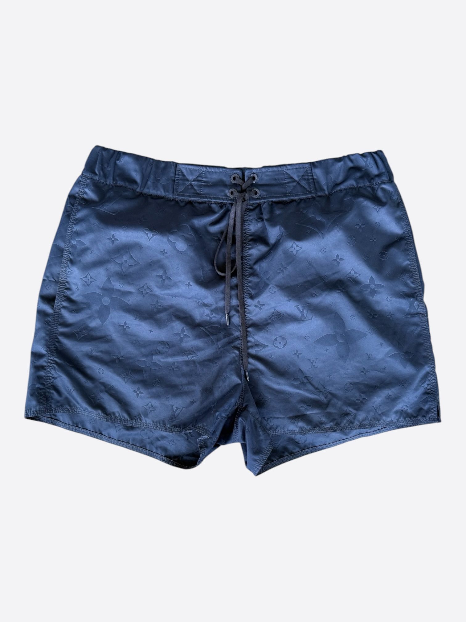 Louis Vuitton Louis Vuitton Navy Monogram Swim Shorts Size US 34 / EU 50 - 1 Thumbnail