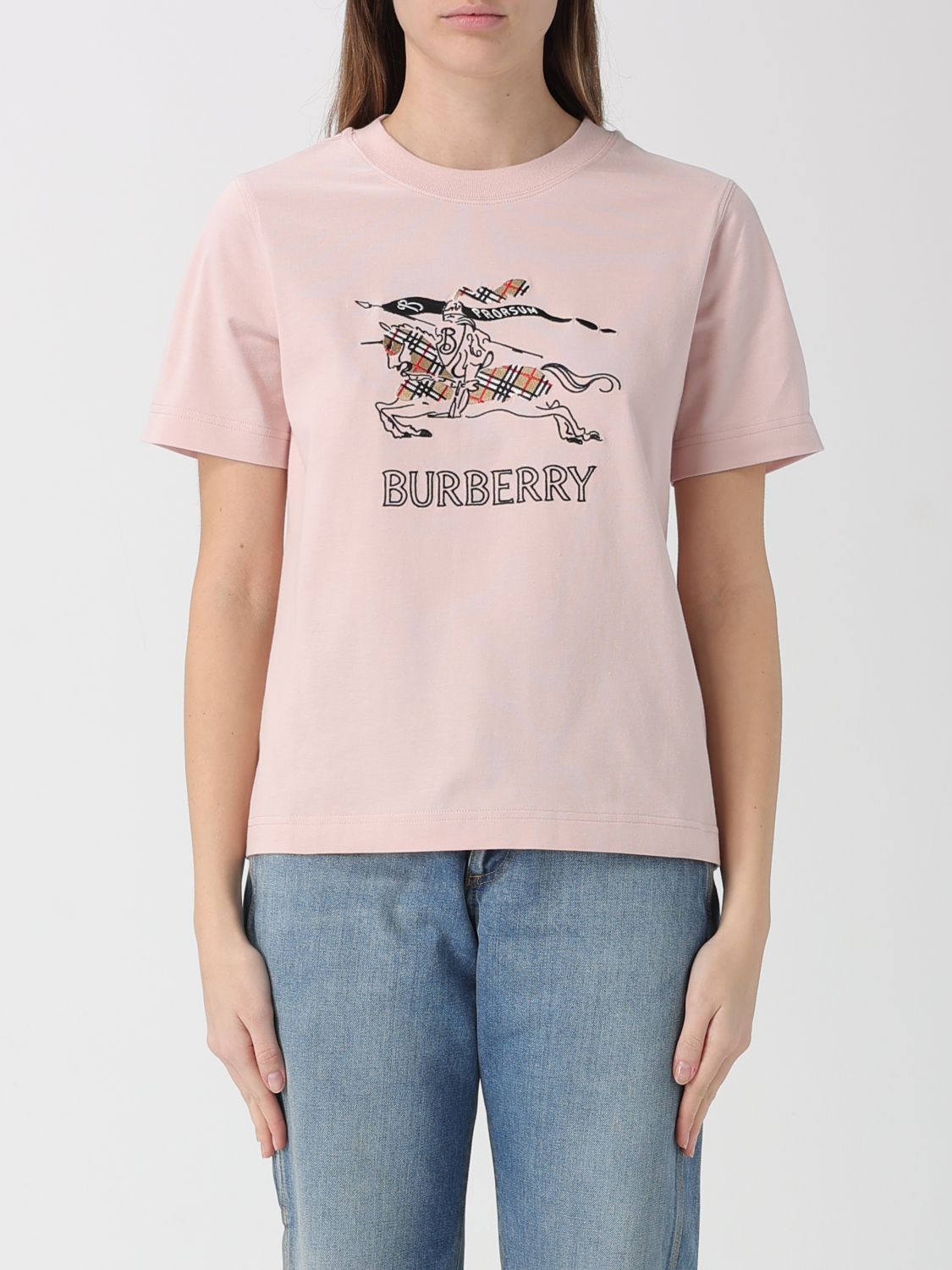 Burberry Burberry T-Shirt Woman Lilac Size XS / US 0-2 / IT 36-38 - 1 Thumbnail