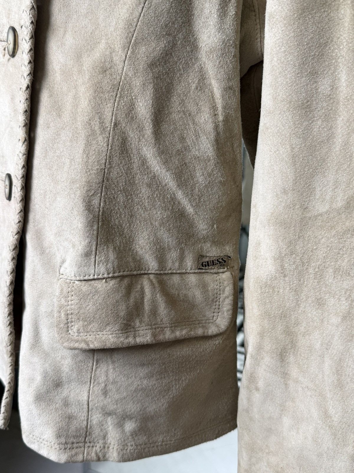 Guess Women’s Guess Jacket Y2K Vintage Leather Coat Napoleon Size M / US 6-8 / IT 42-44 - 7 Thumbnail