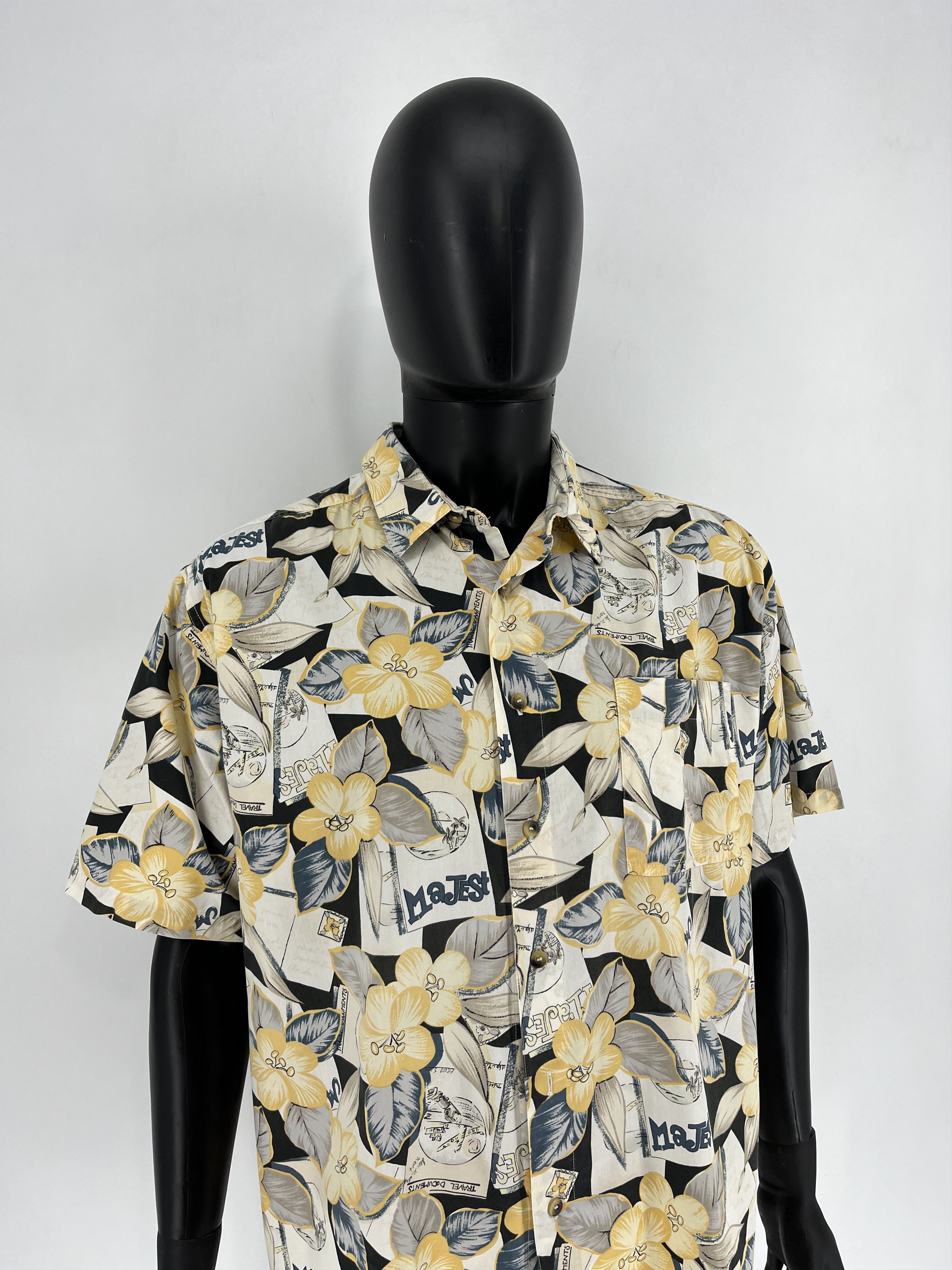 Vintage Vintage Art Streetwear Hawaiian Travis Scott style Size US L / EU 52-54 / 3 - 3 Thumbnail