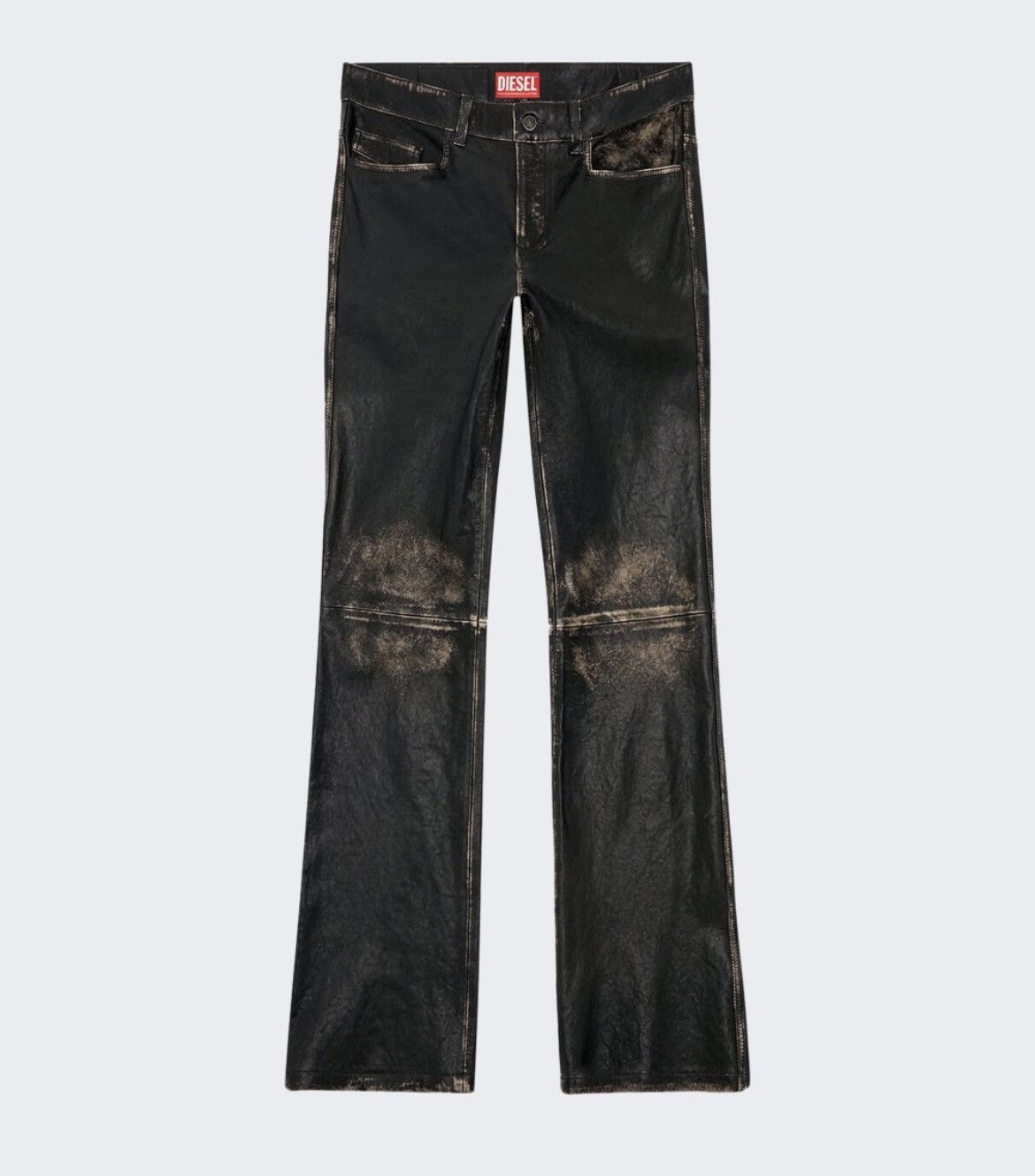 Diesel Diesel P-Blixia Leather Pants Size US 33 - 1 Thumbnail