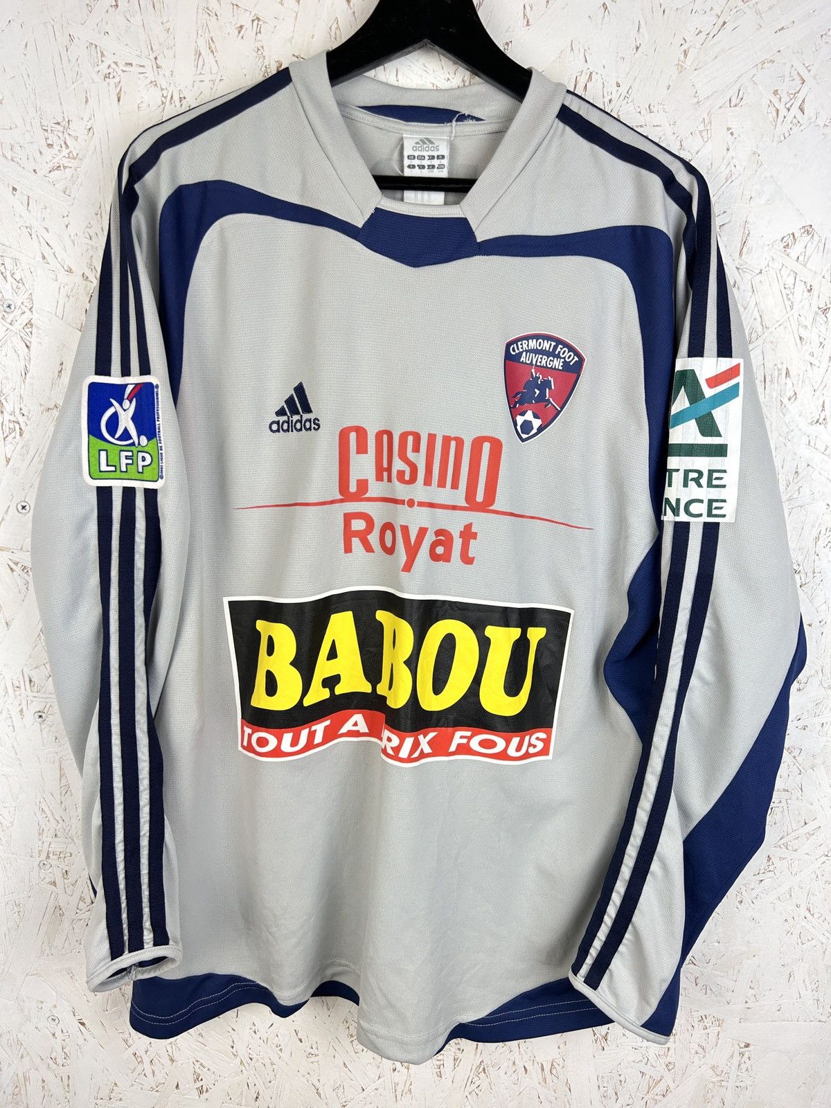 Adidas Adidas Clermont Foot 2005/06 #7 Fouret Match Worn Kit Jersey Size US L / EU 52-54 / 3 - 1 Thumbnail