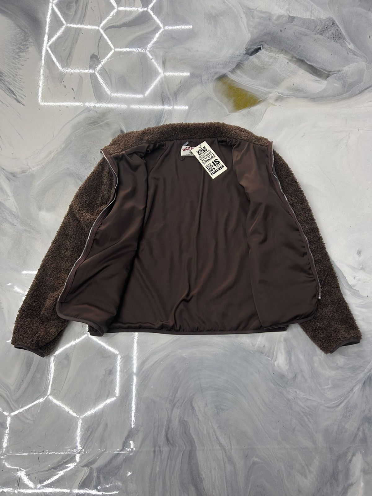 Vale Vale Lenny Fleece Zip Up Jacket Brown Size M Size US M / EU 48-50 / 2 - 15 Thumbnail
