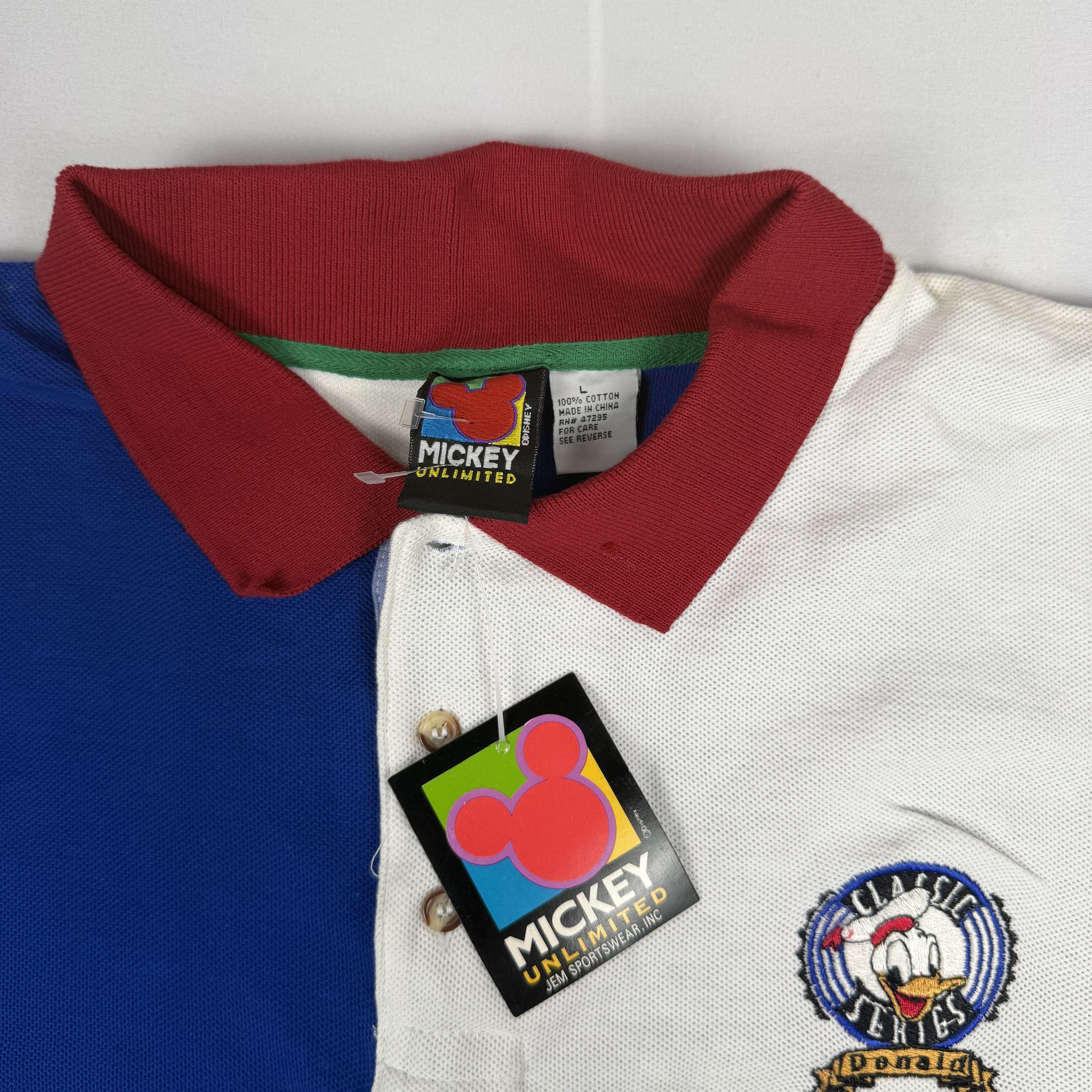 Mickey Unlimited Mickey Unlimited 90s Donald Duck Colorblock Polo L Size US L / EU 52-54 / 3 - 2 Thumbnail