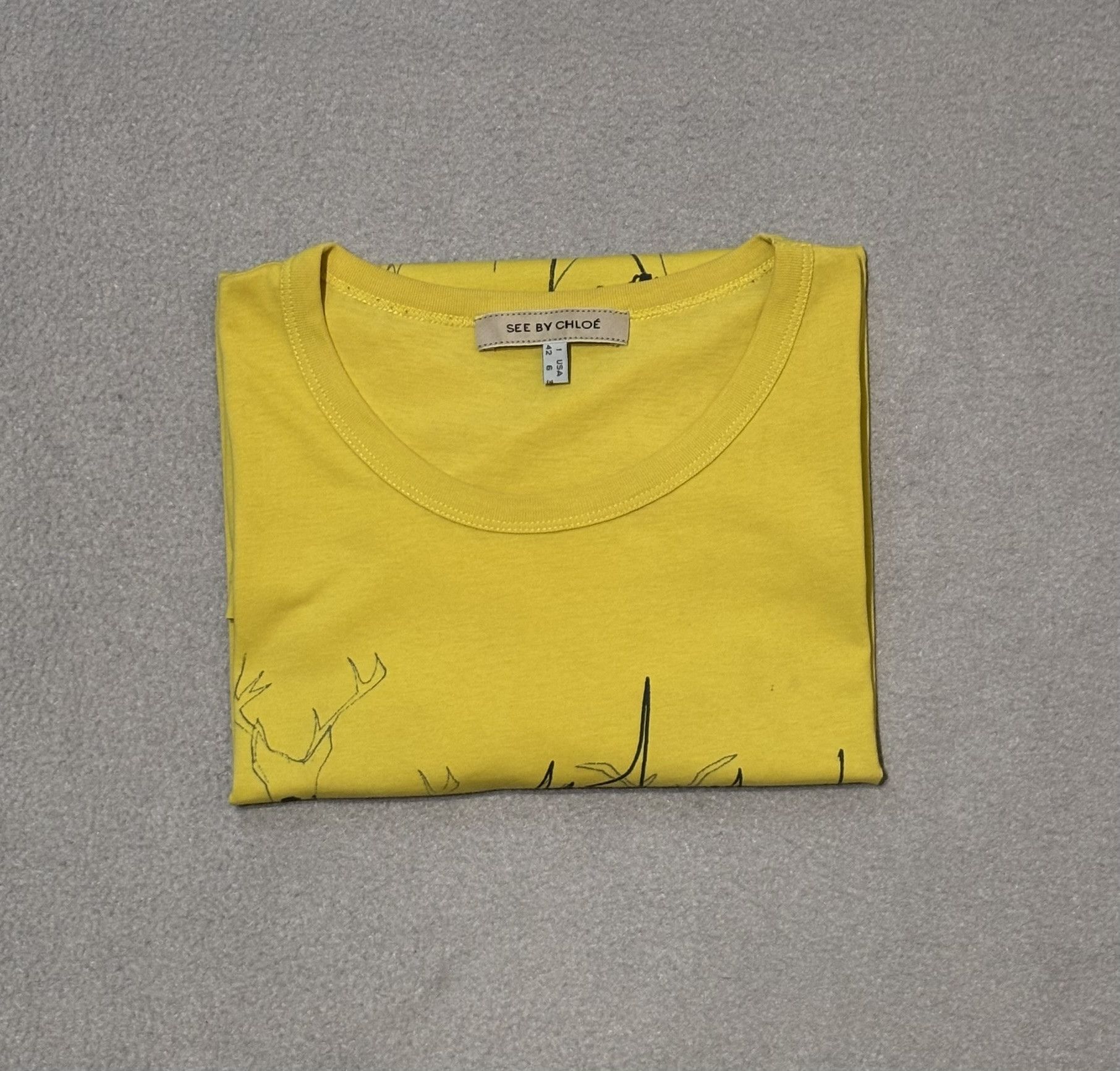 See by Chloe See By Chloe Yellow T-Shirt size 42 Size M / US 6-8 / IT 42-44 - 19 Thumbnail