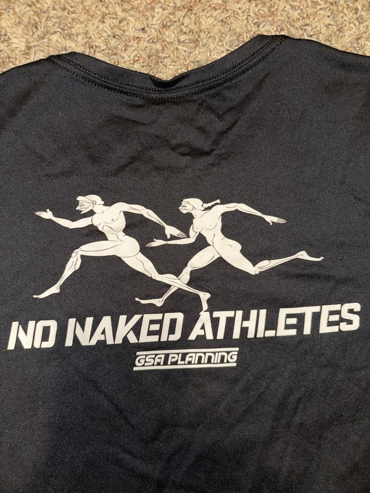 Nike Unrelease Rare Nike Men’s GSA Planning “No Naked Athletes” Black T-Shirt Size US L / EU 52-54 / 3 - 5 Thumbnail