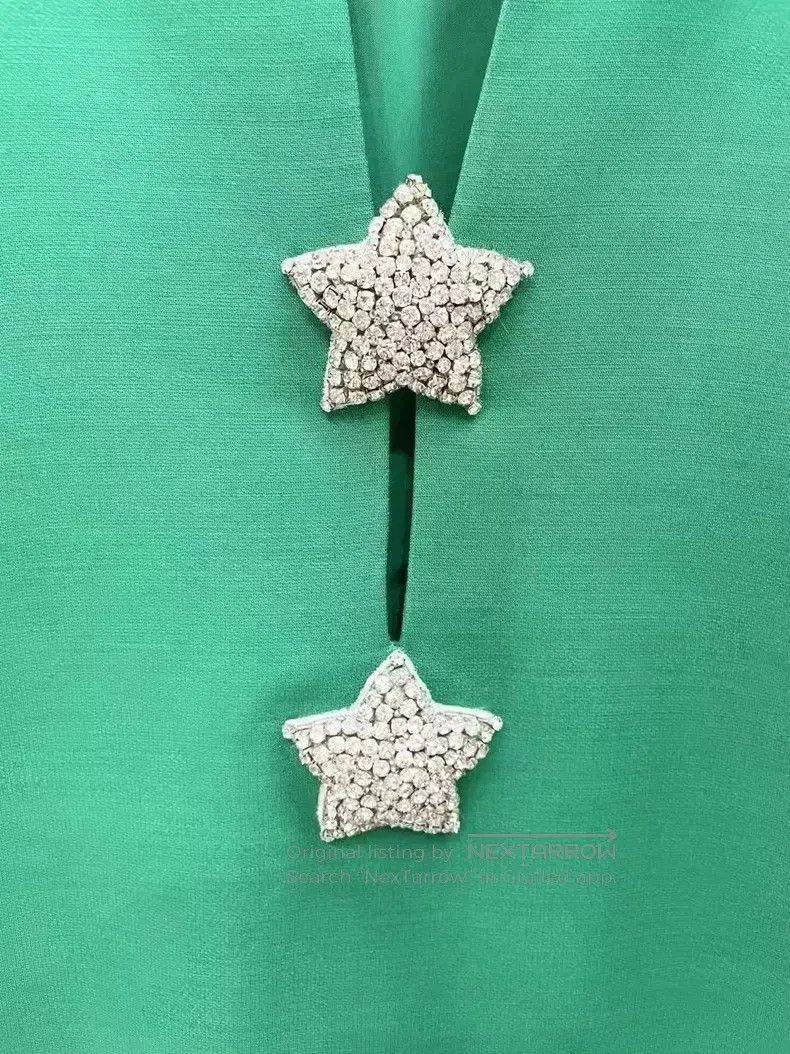 Valentino Valentino Green star diamond buckle dress Size M / US 6-8 / IT 42-44 - 3 Thumbnail