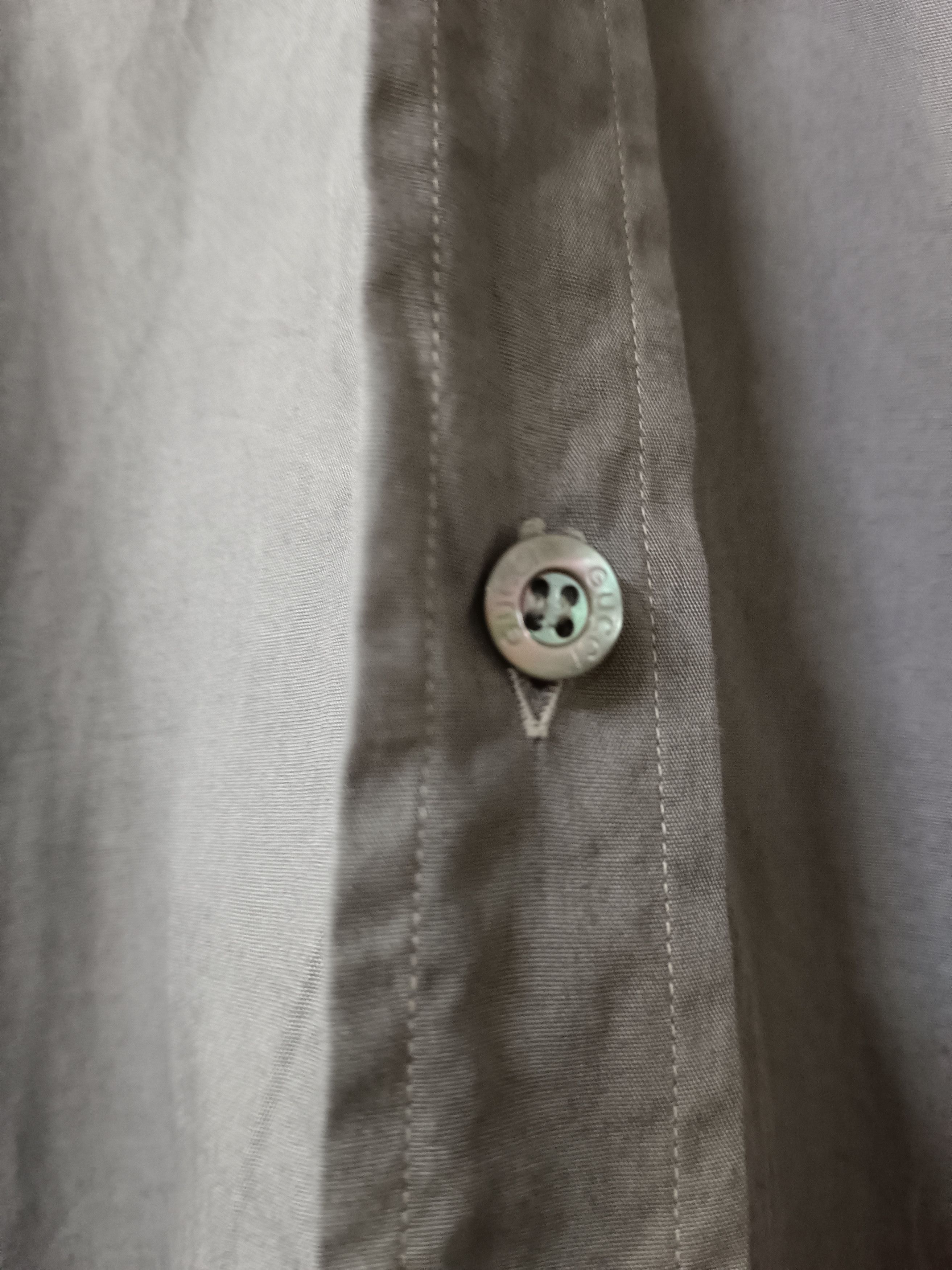 Gucci Tom Ford Era Plain Longsleeve Button Up Size US L / EU 52-54 / 3 - 3 Thumbnail