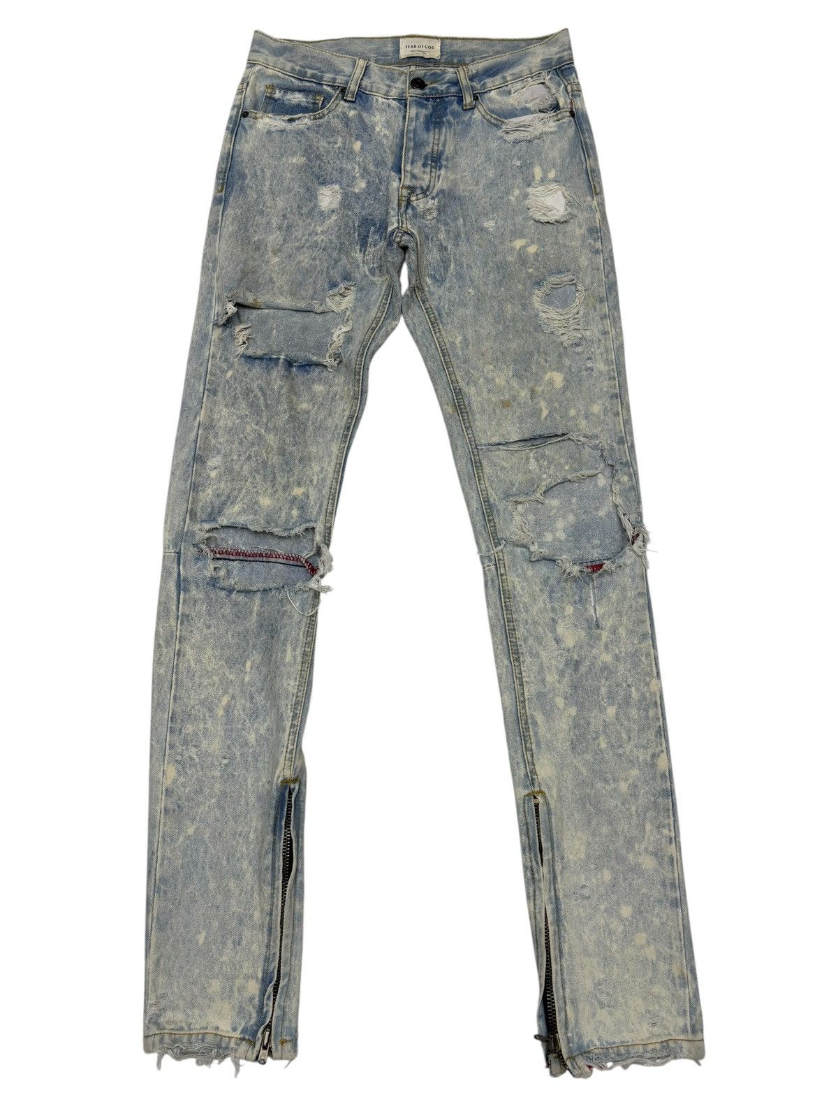 Other FOURTH COLLECTION FOG 2016 4th Ripped Denim Jeans Size US 30 / EU 46 - 1 Thumbnail