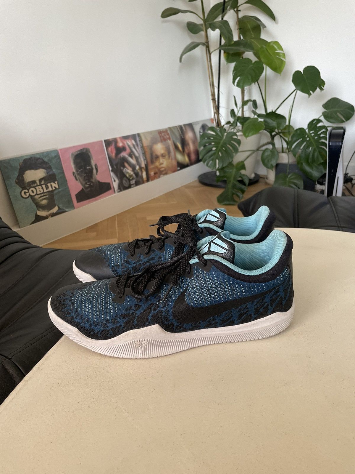 Nike Nike Kobe Mamba Rage Blue Nebula Low Sneakers Basketball Size US 12 / EU 45 - 4 Thumbnail
