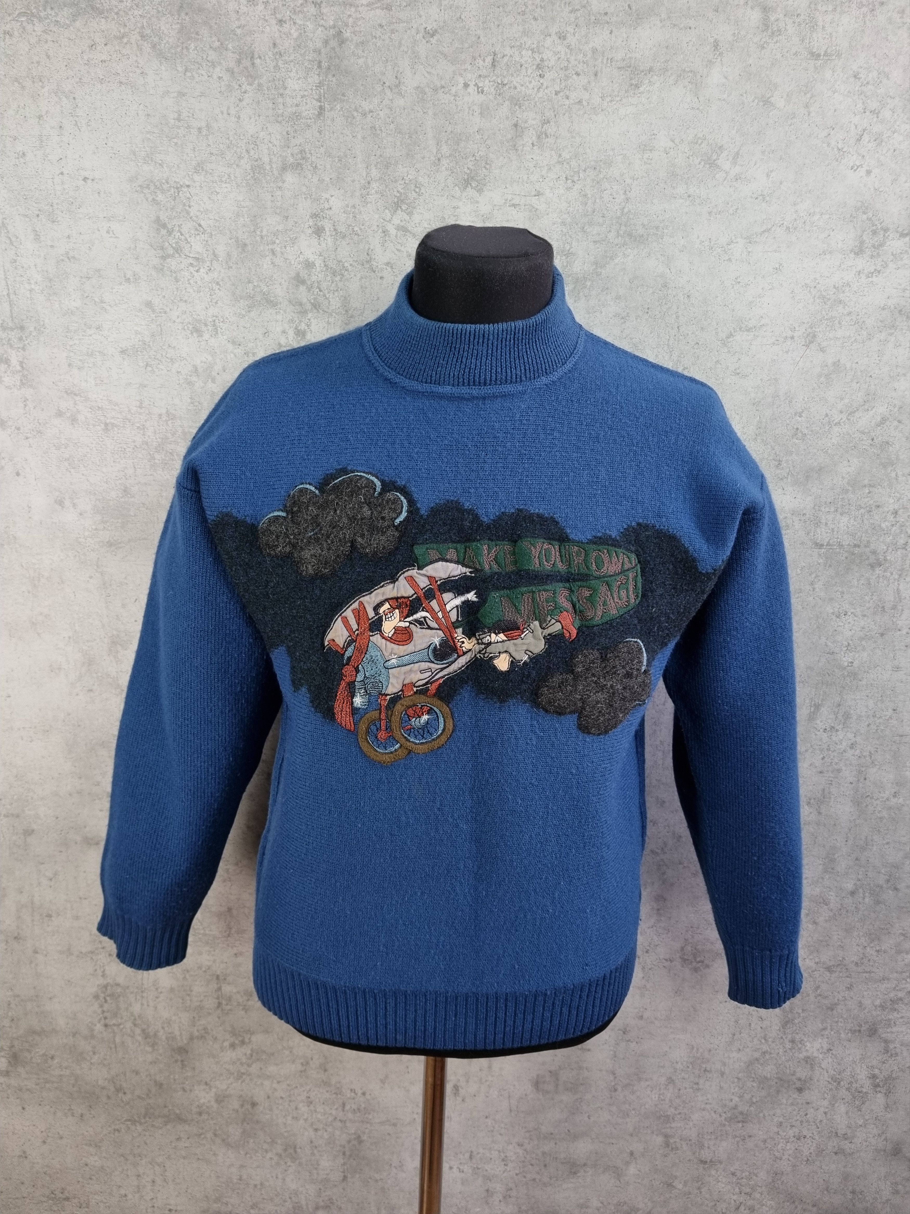 Vintage MAKE YOUR OWN MESSAGE Vintage Sweater Size US M / EU 48-50 / 2 - 2 Thumbnail