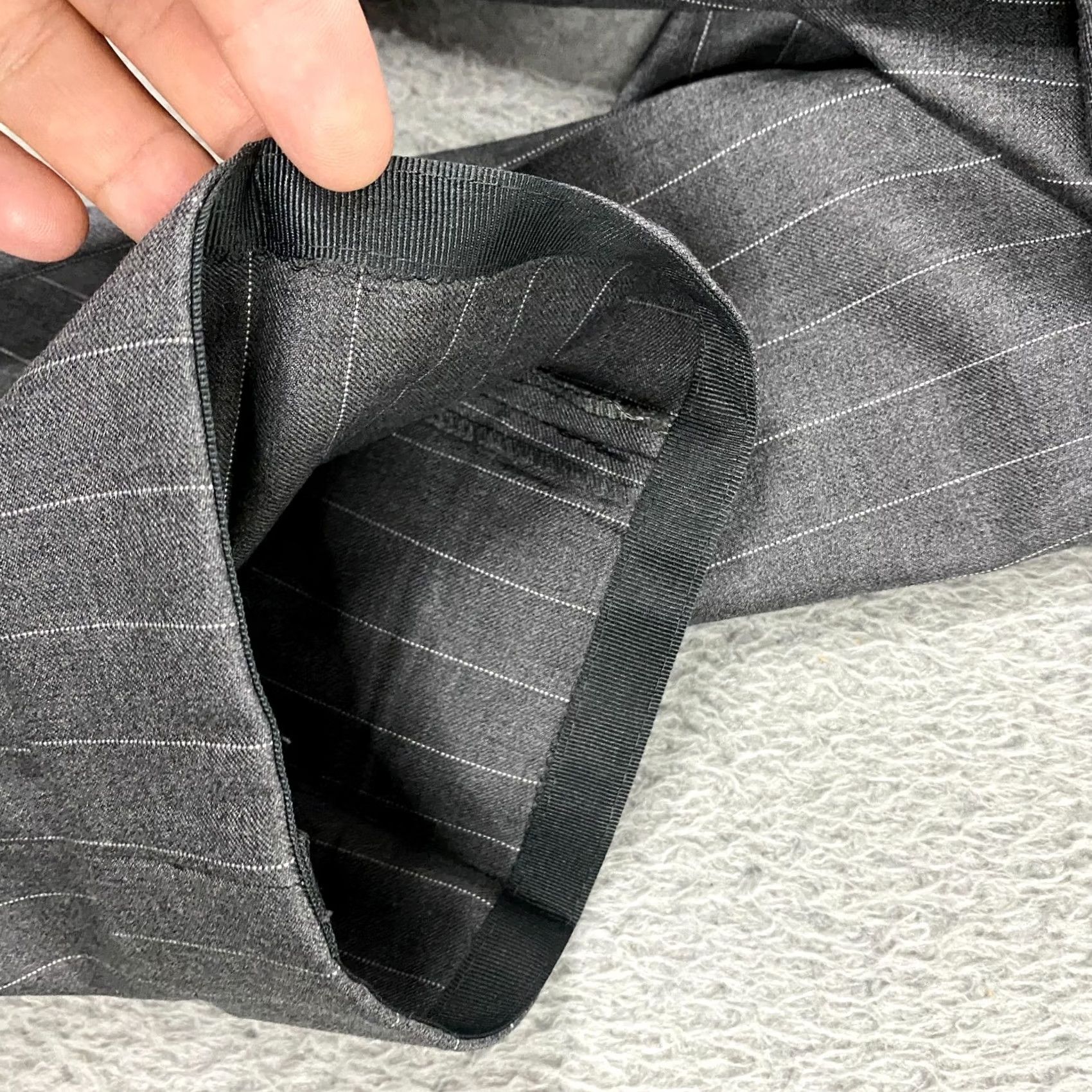 Suitsupply Suitsupply Pants Mens 48 Gray Lazio Suit 48L Brescia 36x31 Stripe Vitale Barberis Canonico Size 36R - 5 Thumbnail