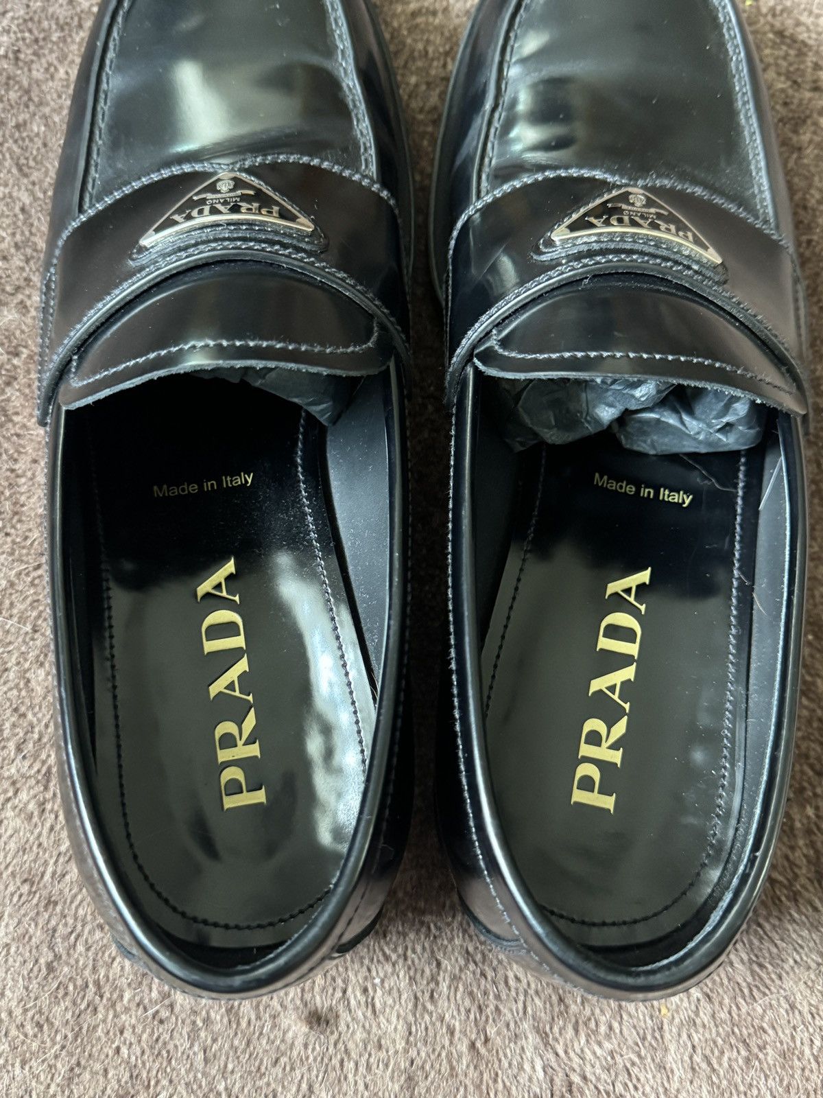 Prada Prada leather Logo Loafer Size US 7 / EU 40 - 5 Thumbnail