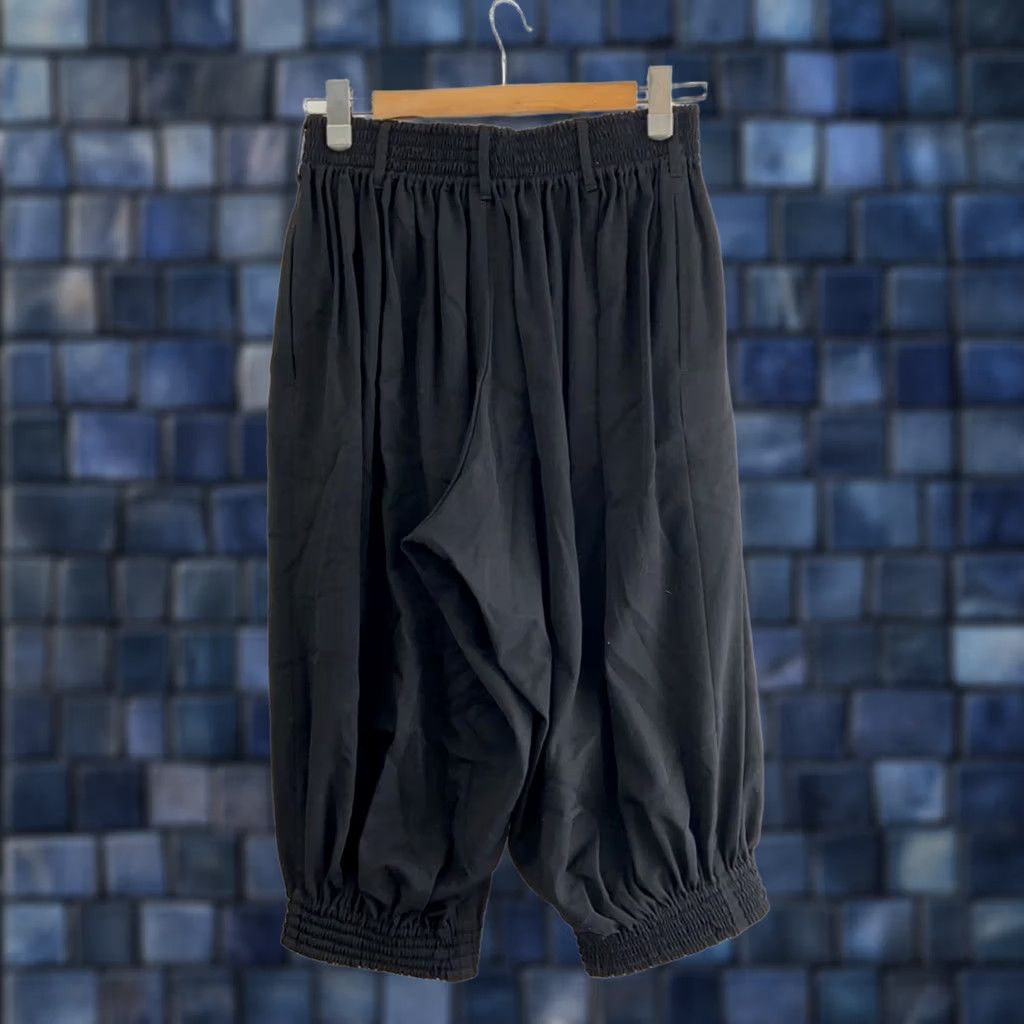 Yohji Yamamoto YOHJI YAMAMOTO Wool Balloon Pants Elasticated Hem & Waist Men Black Size S Used Pants Mens Black Wool Balloon Pants Size US 29 - 1 Thumbnail
