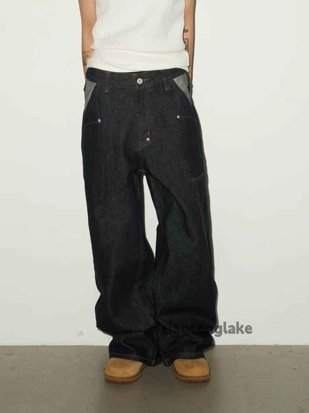 Jean zx utility skate hiphop loose baggy work carpenter jeans Size US 30 / EU 46 - 1 Thumbnail