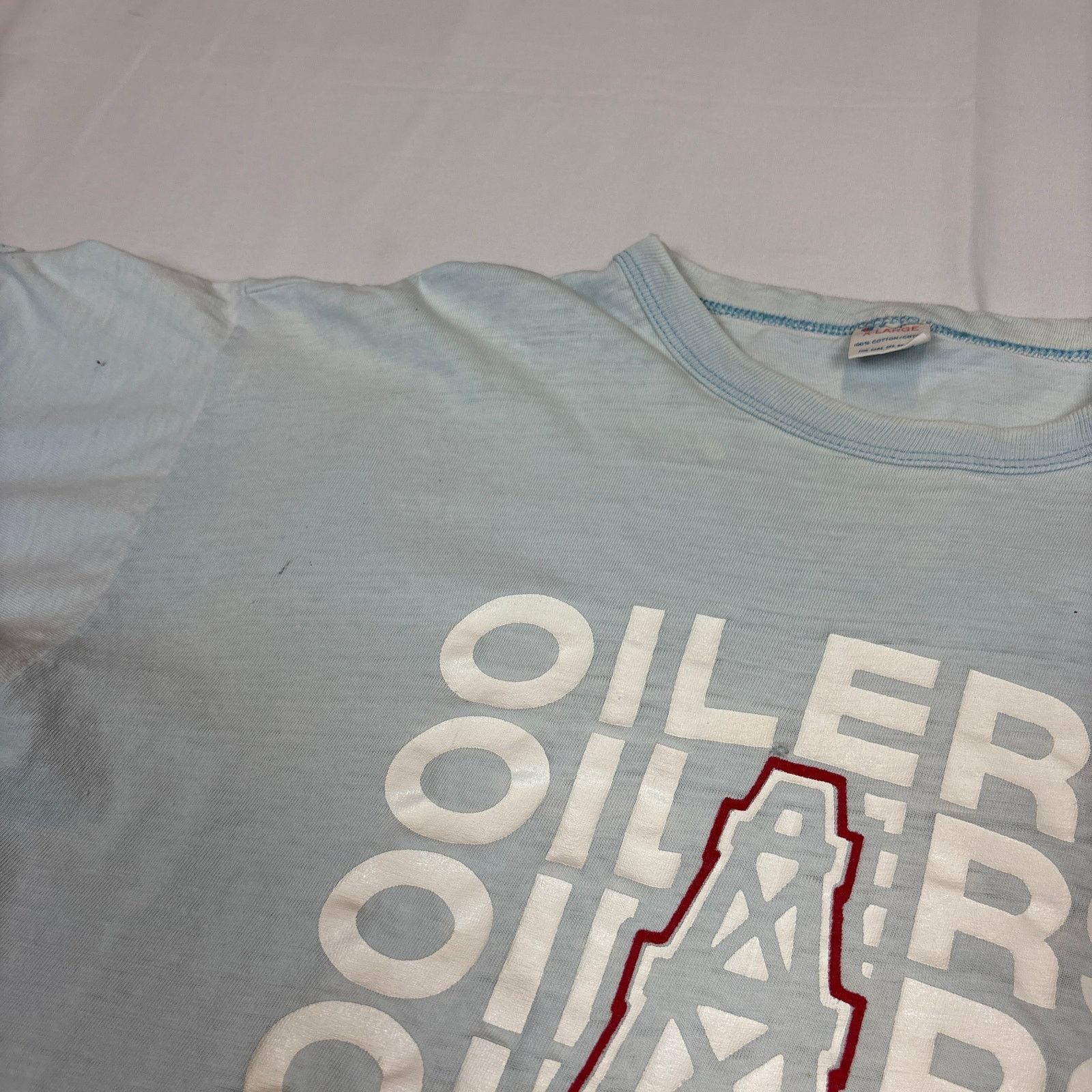 Champion Vintage 70s 80s Champion Houston Oilers Shirt XL Size US XL / EU 56 / 4 - 9 Thumbnail