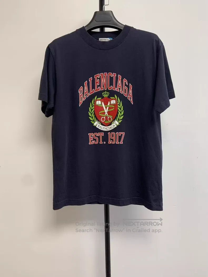 Balenciaga Balenciaga Academy Style Printed Short Sleeve Black Size US S / EU 44-46 / 1 - 1 Thumbnail