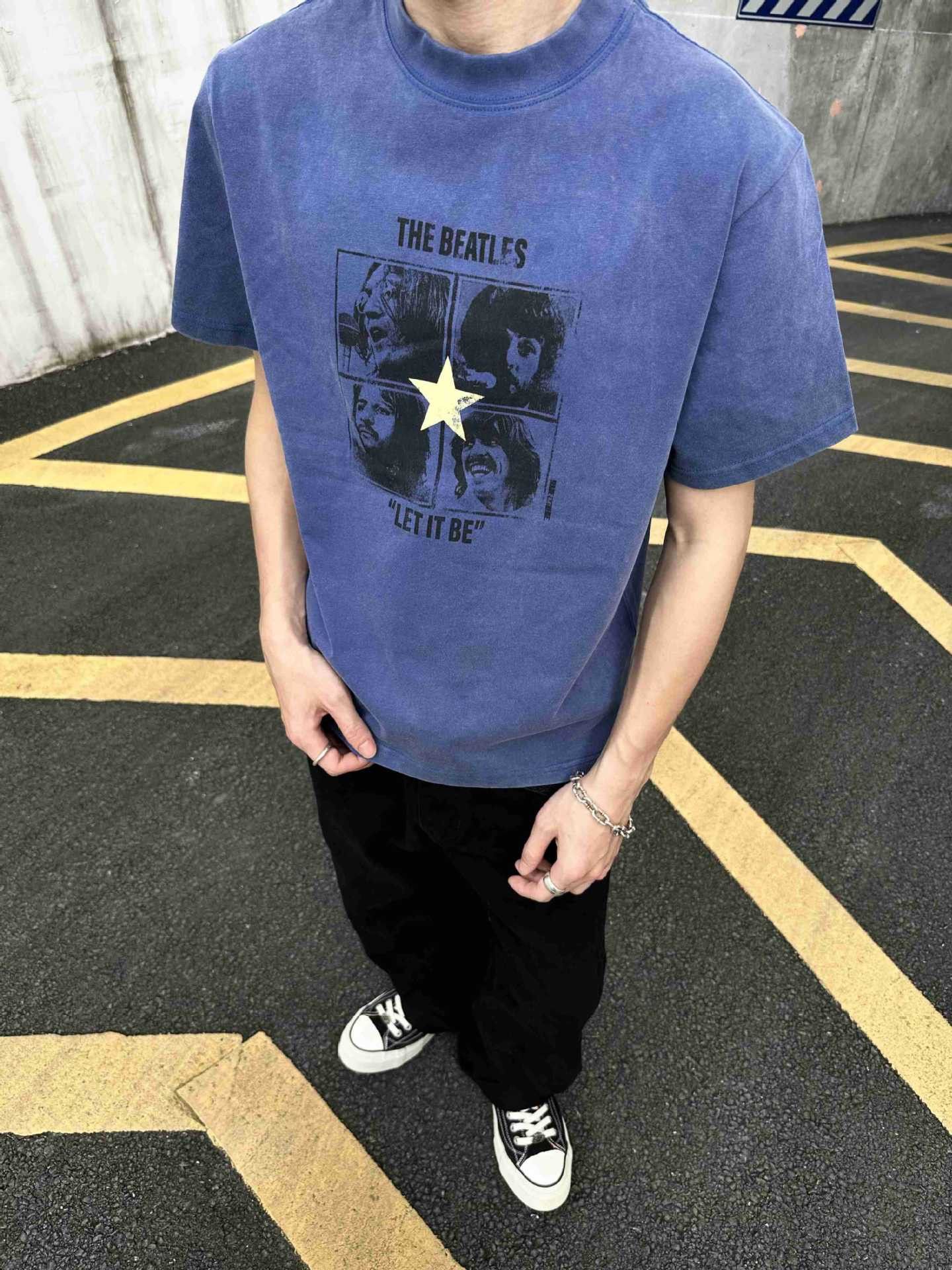 Japanese Brand Vintage washed distressed band print crew neck T-shirt Size US M / EU 48-50 / 2 - 1 Thumbnail