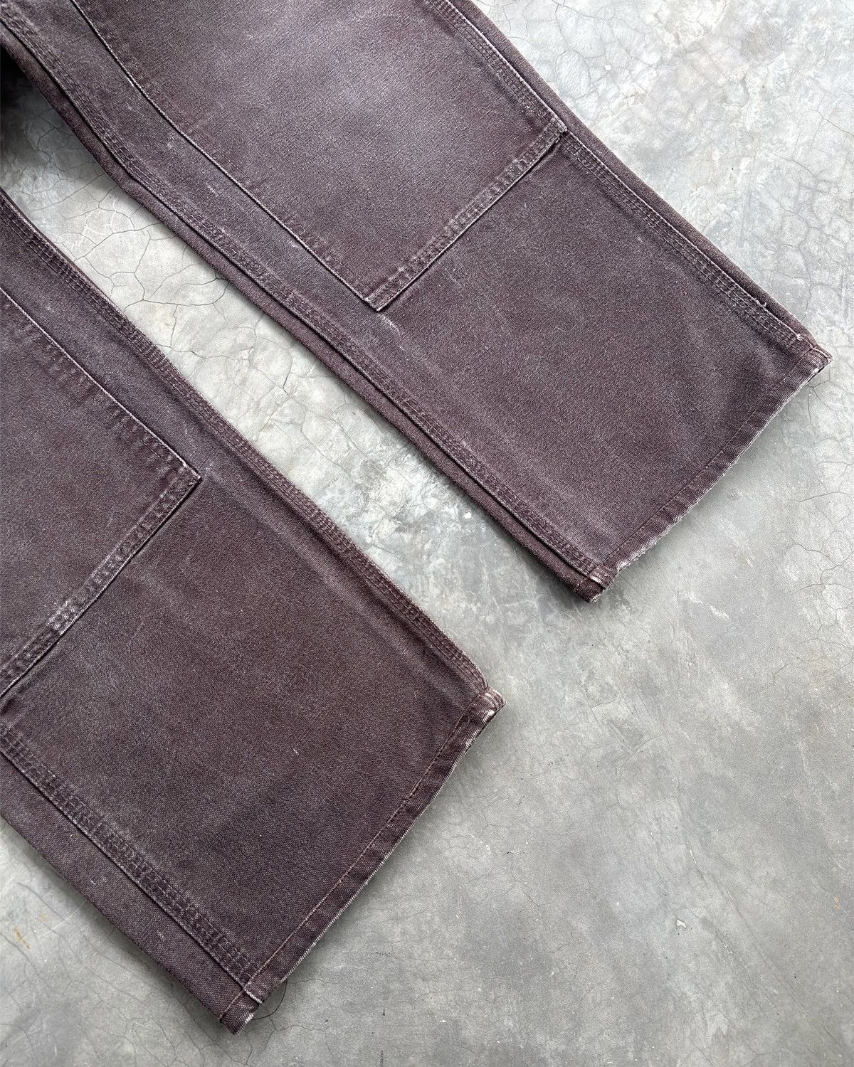 Carhartt Faded Dark Brown Carhartt Double Knees B136 DKB Size US 33 - 3 Thumbnail