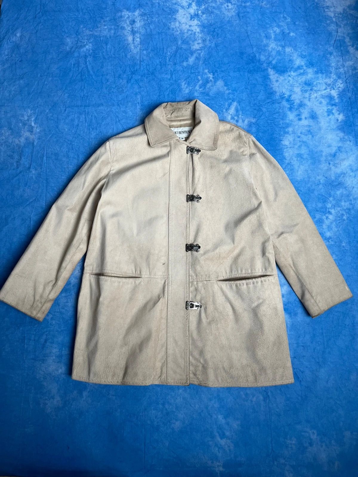 Holt Renfrew Vintage 90s Holt Renfrew Leather Fireman Jacket Made in USA Size US XS / EU 42 / 0 - 2 Thumbnail