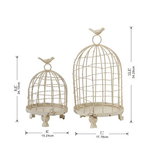 Designer × Homemade S/2 Stella Decorative Birdcages With Bird Finial Size US L / EU 52-54 / 3 - 8 Thumbnail