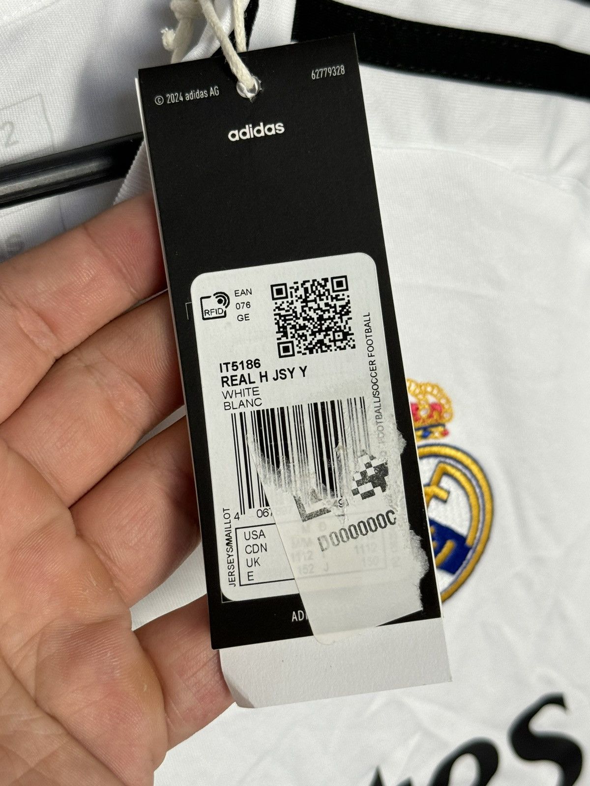 Adidas KIDS New Real Madrid 24/25 Home Mbappe Football Jersey Size US XS / EU 42 / 0 - 10 Thumbnail