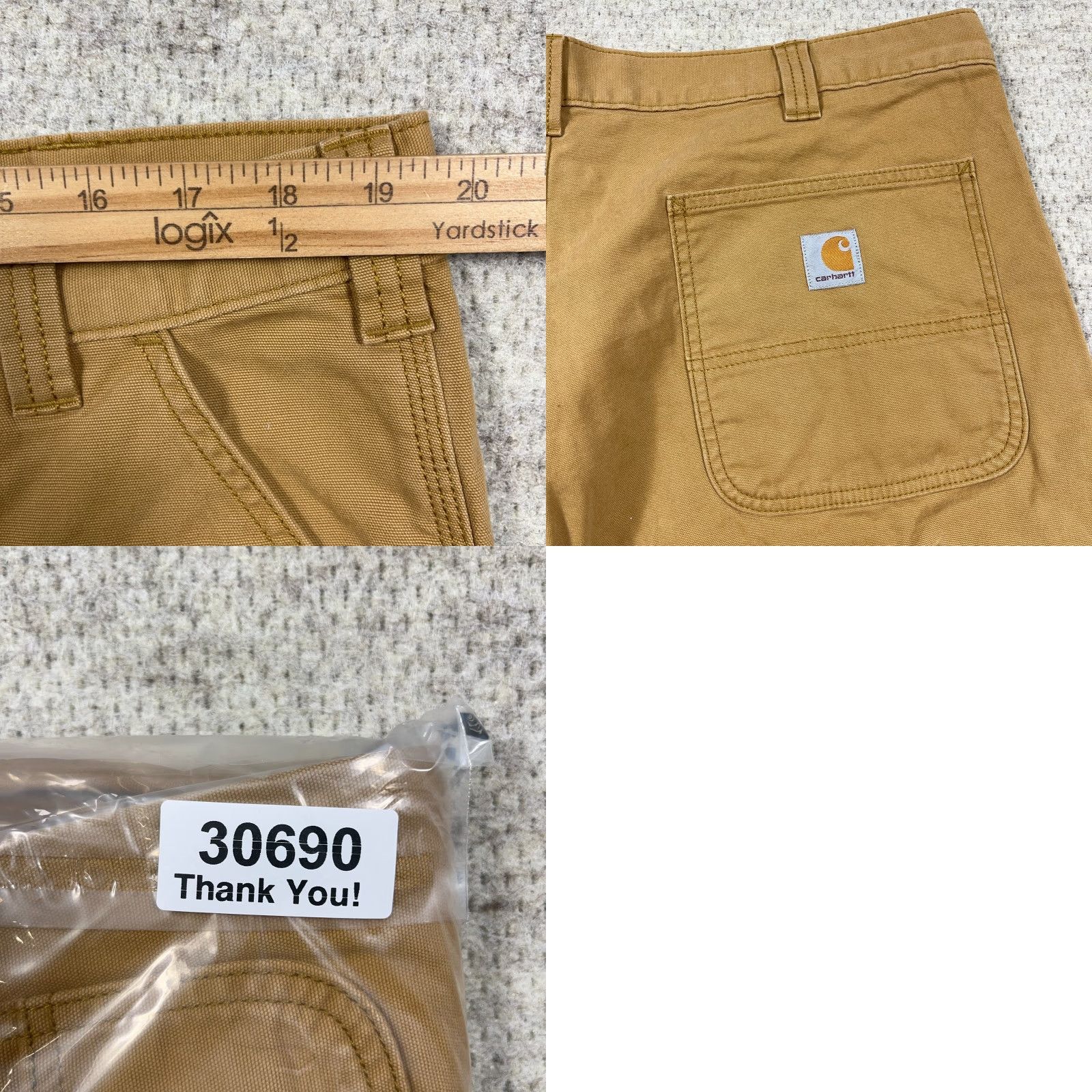 Carhartt Carhartt Shorts Men 40 Tan Brown Duck Canvas Relaxed Fit Rugged Flex Utility Cargo Pocket Casual Workwear Size US 40 / EU 56 - 8 Thumbnail