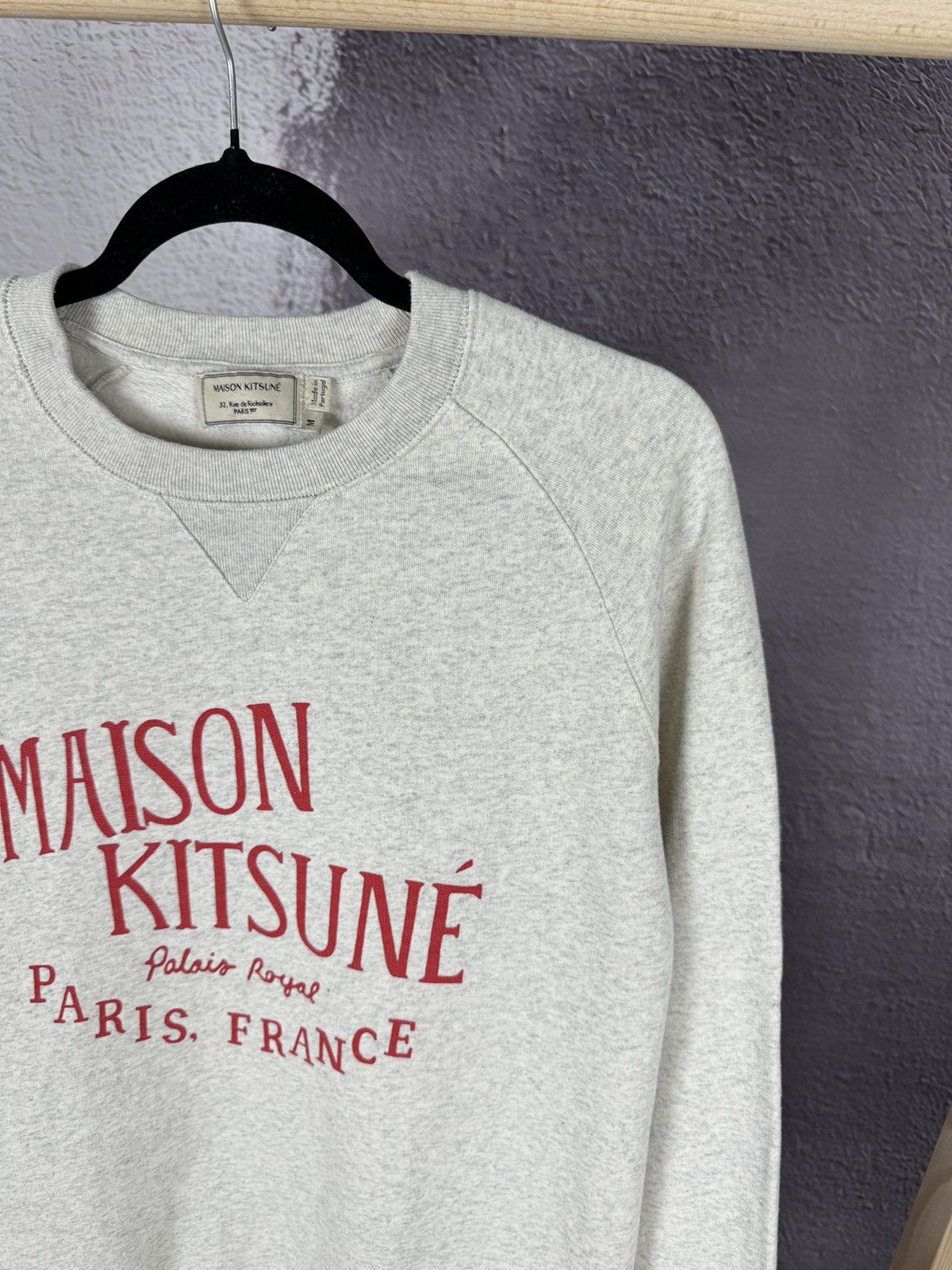 Maison Kitsune MAISON KITSUNÉ Mélange Printed French Coton-Terry Sweatshirt Size US M / EU 48-50 / 2 - 5 Thumbnail