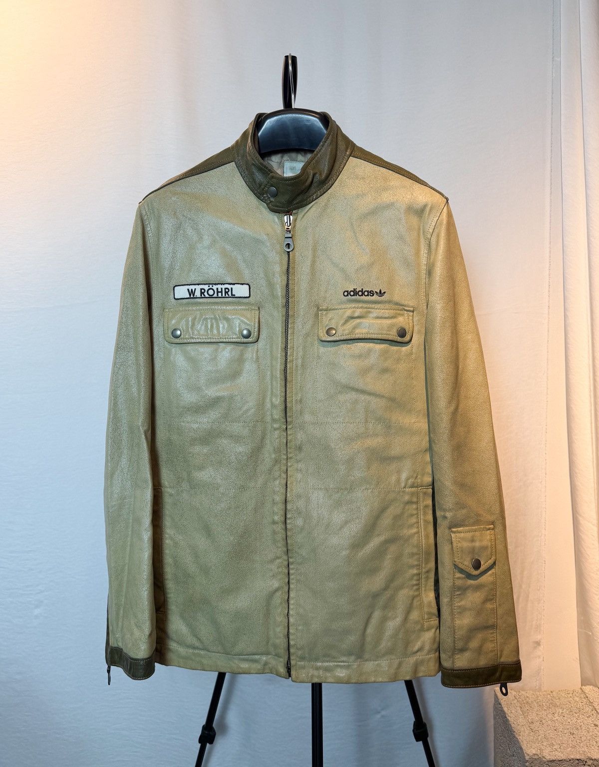 Adidas Adidas leather jacket – Walter Röhrl 2000s Size US M / EU 48-50 / 2 - 1 Thumbnail