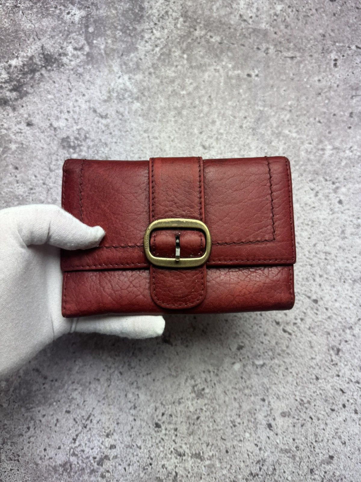 Hysteric Glamour × Vintage Max Mara Wallet Red Leather Vintage Size ONE SIZE - 1 Thumbnail