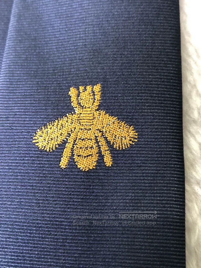 Gucci Gucci Embroidered little bee logo mark dark blue mulberry Size ONE SIZE - 2 Thumbnail