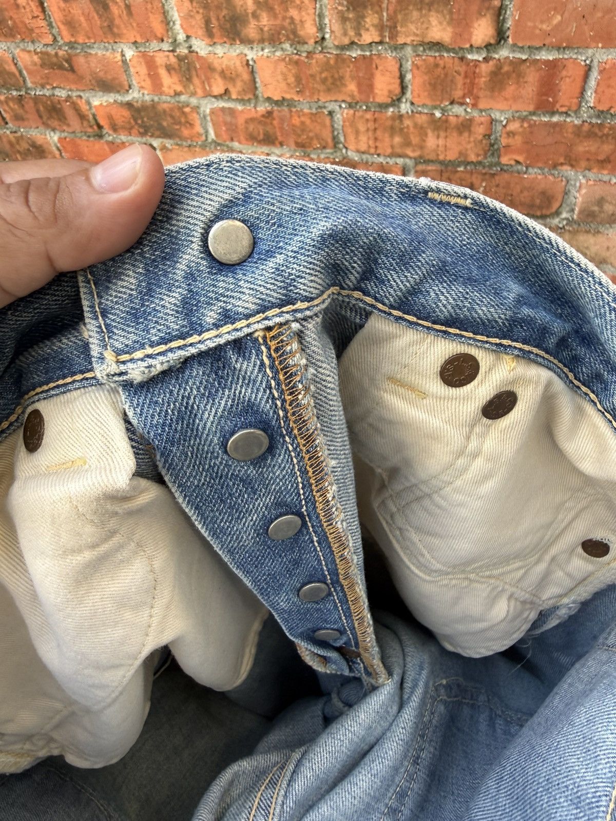 Levi's Vintage Clothing W31x32.5 Vintage levi’s 501xx redline big E LVC buckle back Size US 31 - 10 Thumbnail