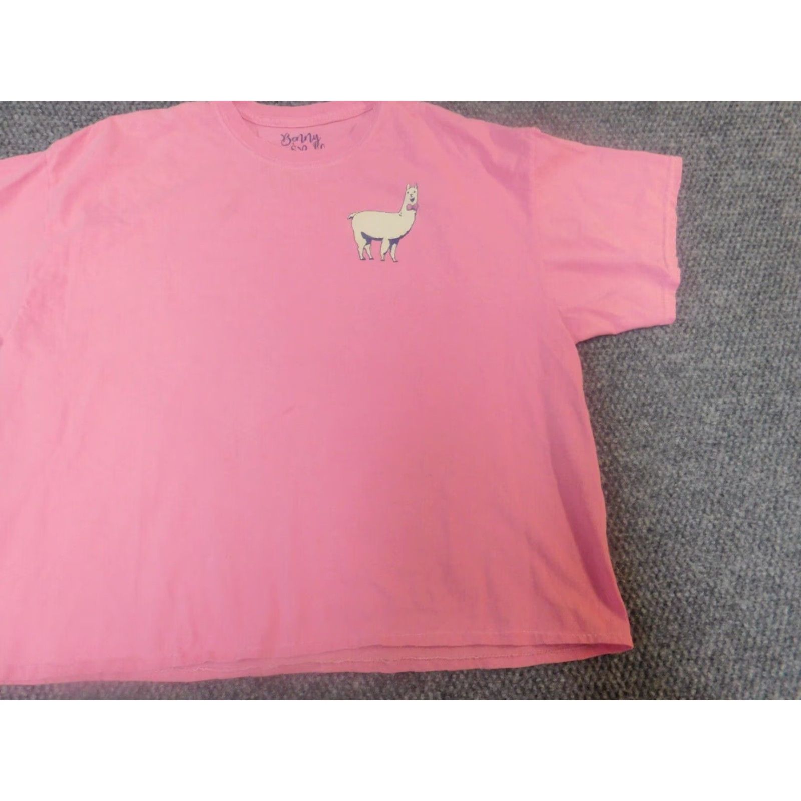 Vintage Benny & Belle Womens XL Pink Plaid T-Shirt Cap Sleeve Collared 100% Cotton Flannel Breathable Casual Modern Vintage: No Size XL / US 12-14 / IT 48-50 - 2 Thumbnail