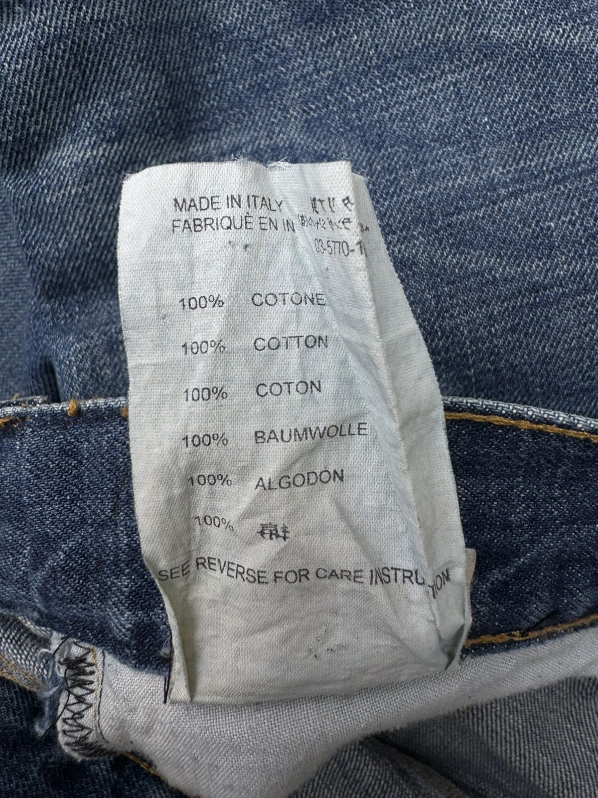 Helmut Lang Helmut Lang SS03 Rubber Tape Classic Cut Vintage Denim Jeans Size US 31 - 13 Thumbnail