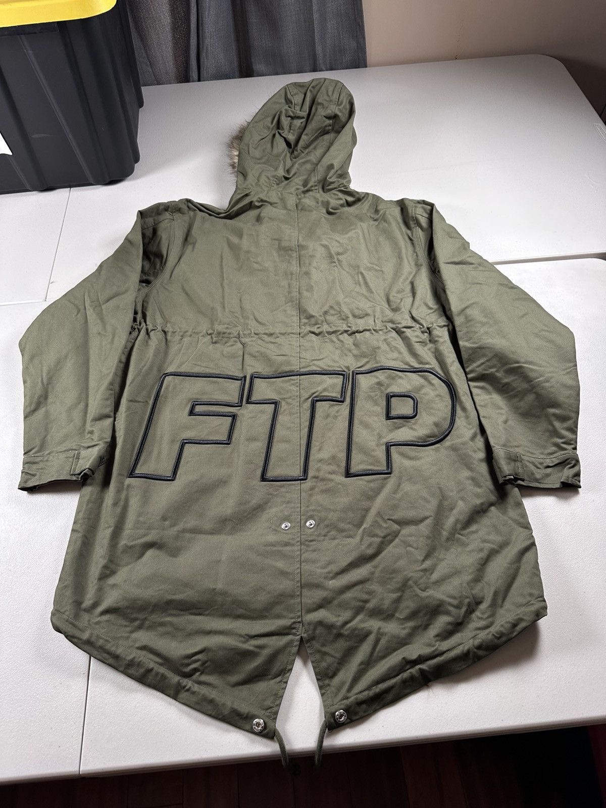 Fuck The Population FTP Zip Up Parka Coat Green Size US L / EU 52-54 / 3 - 1 Thumbnail