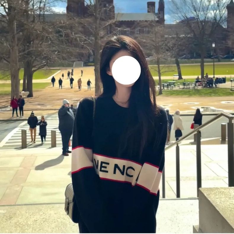 Givenchy Givenchy Black Striped Letter Logo Wool Knit Sweater Size US L / EU 52-54 / 3 - 5 Thumbnail