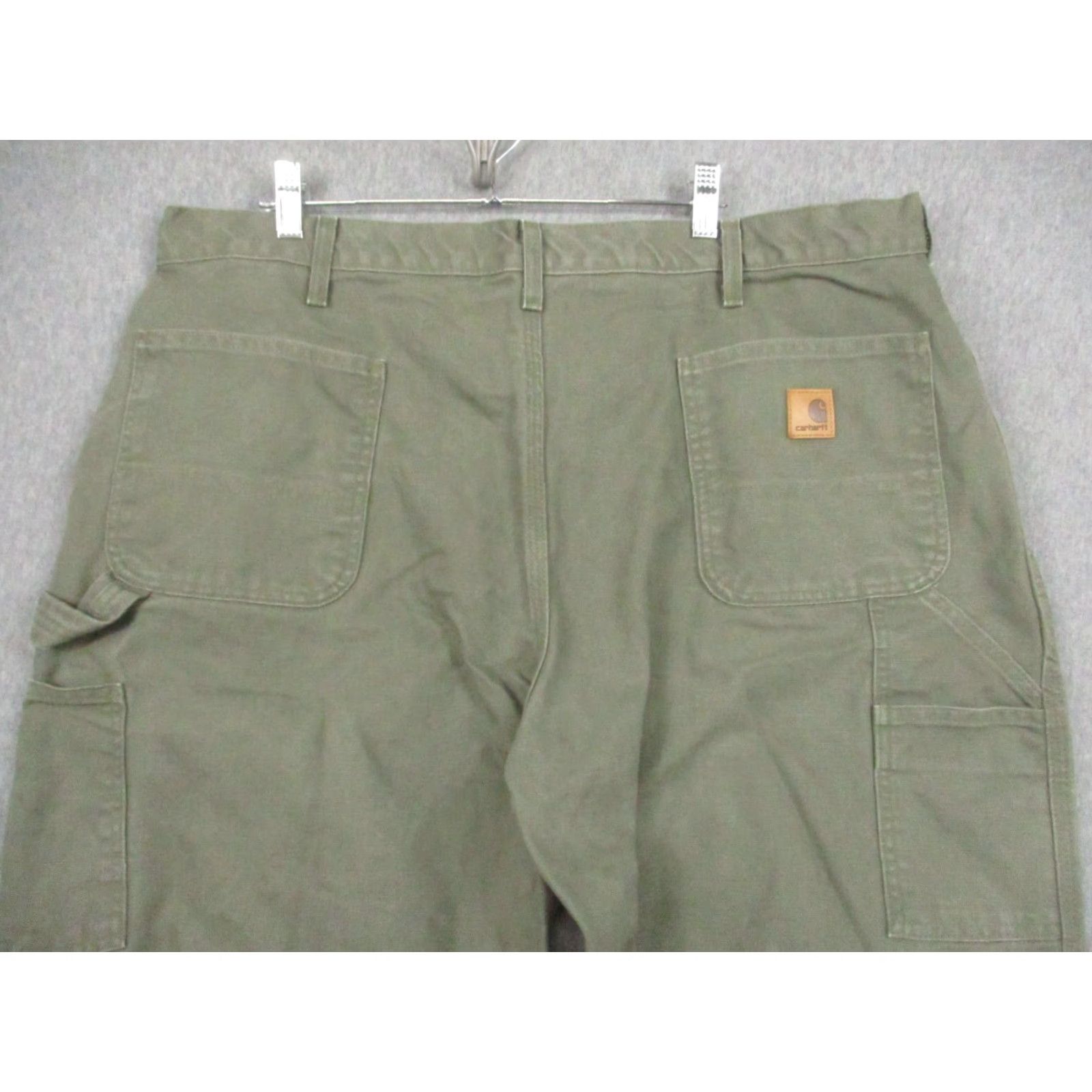 Carhartt VINTAGE Carhartt Original Dungaree Fit Carpenter Pants Green 42x30 B151 Canvas Size US 42 / EU 58 - 7 Thumbnail