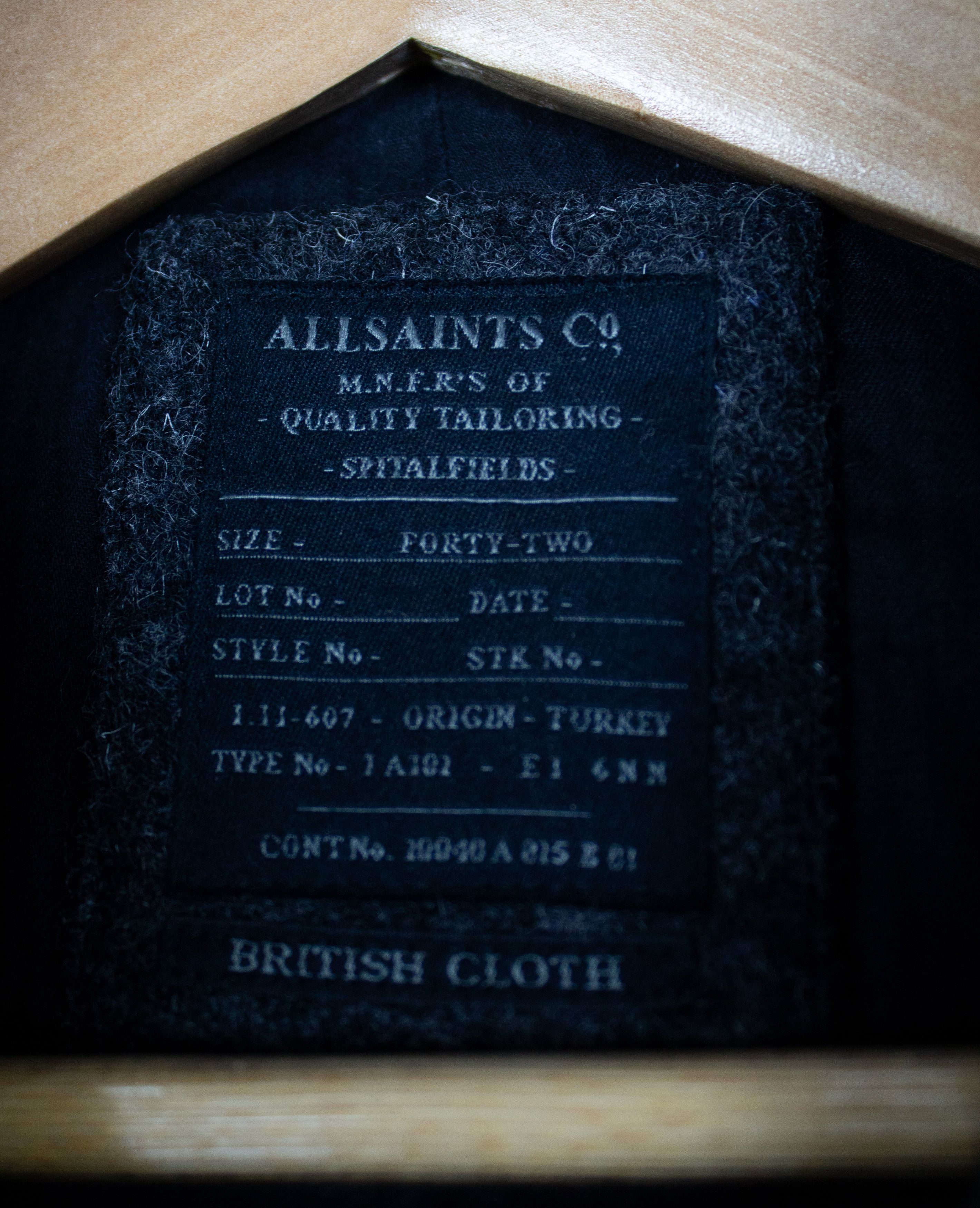 Allsaints Allsaints Double Breasted Gable Wool Coat Size US S / EU 44-46 / 1 - 6 Thumbnail