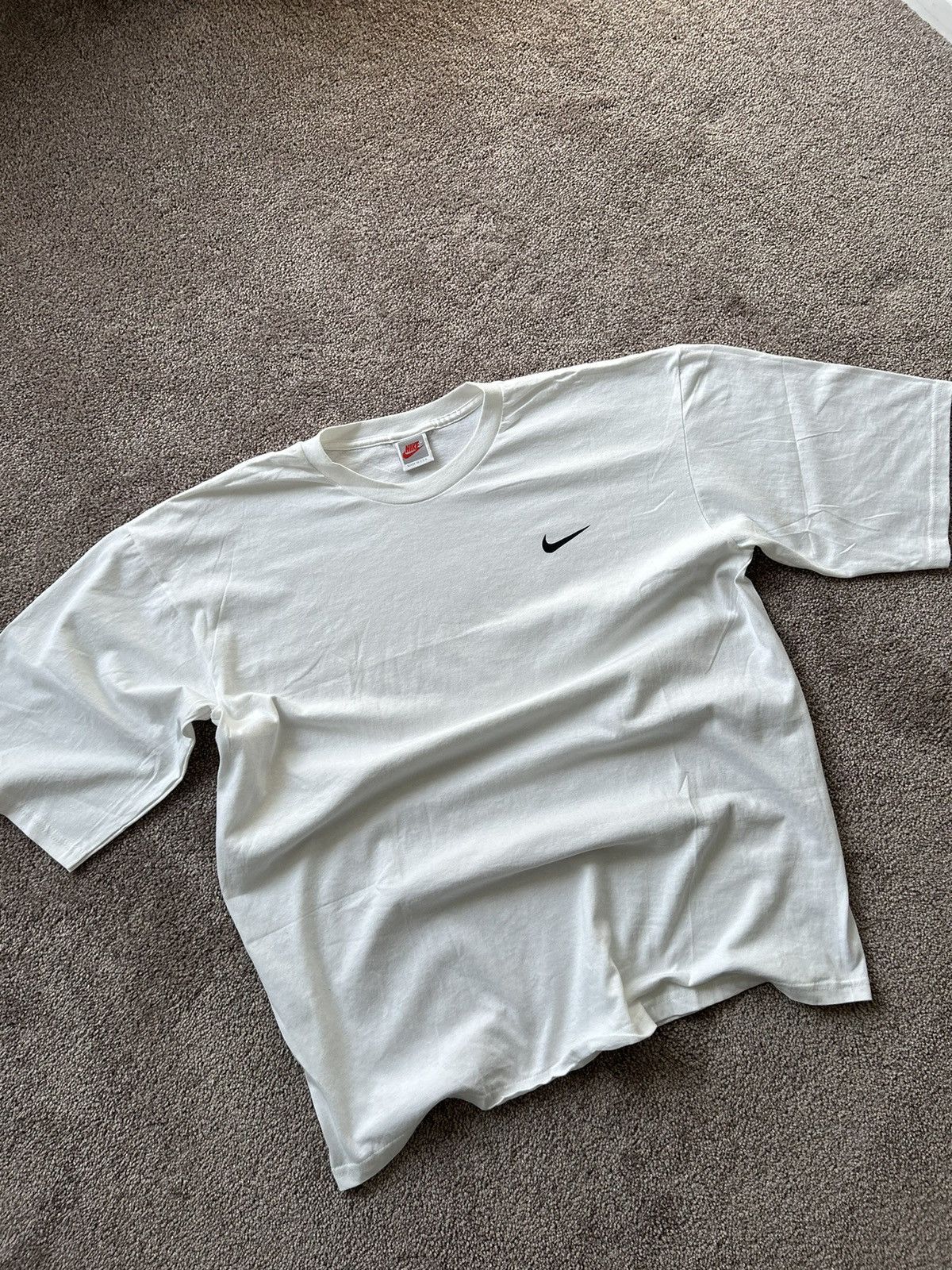 Nike × Vintage Vintage 90s Nike Check Tee Size US XL / EU 56 / 4 - 1 Thumbnail