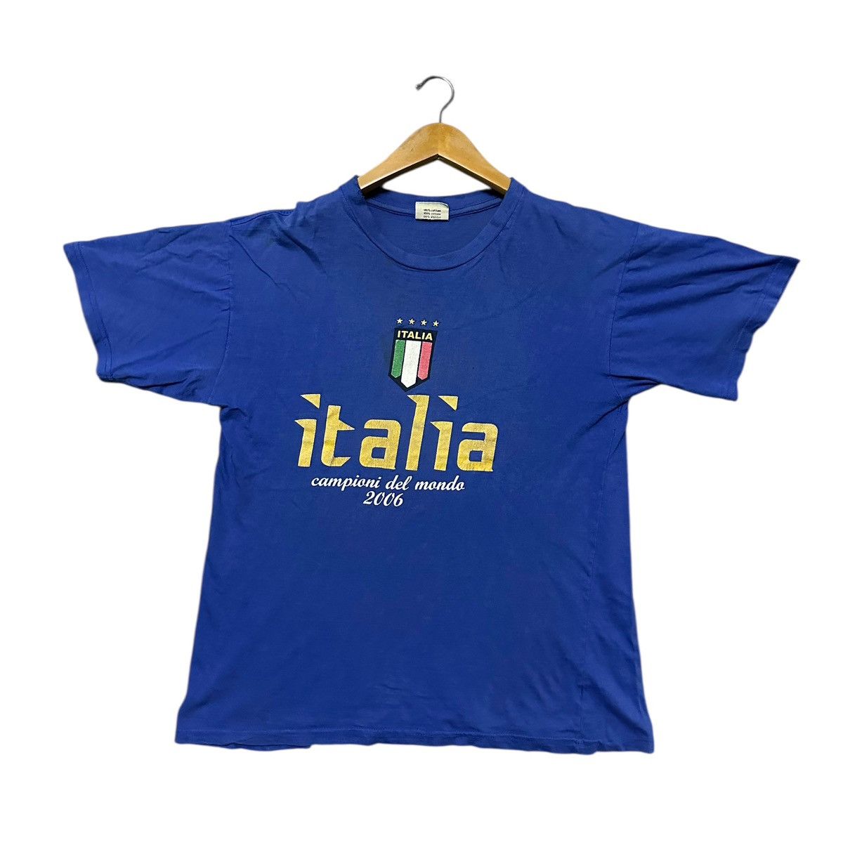 Vintage Vintage Italy champion world cup 2006 tshirt Size US L / EU 52-54 / 3 - 1 Thumbnail