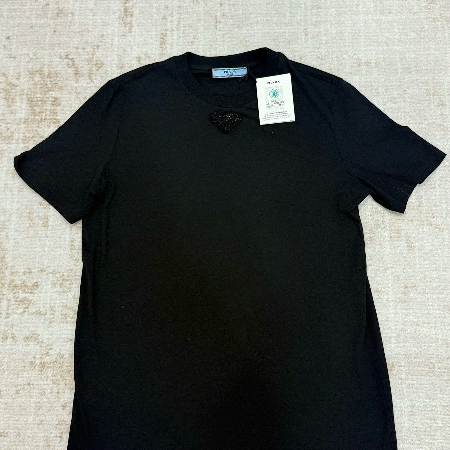Prada Prada Glass Embellished T-Shirt Size S Size S / US 4 / IT 40 - 1 Thumbnail