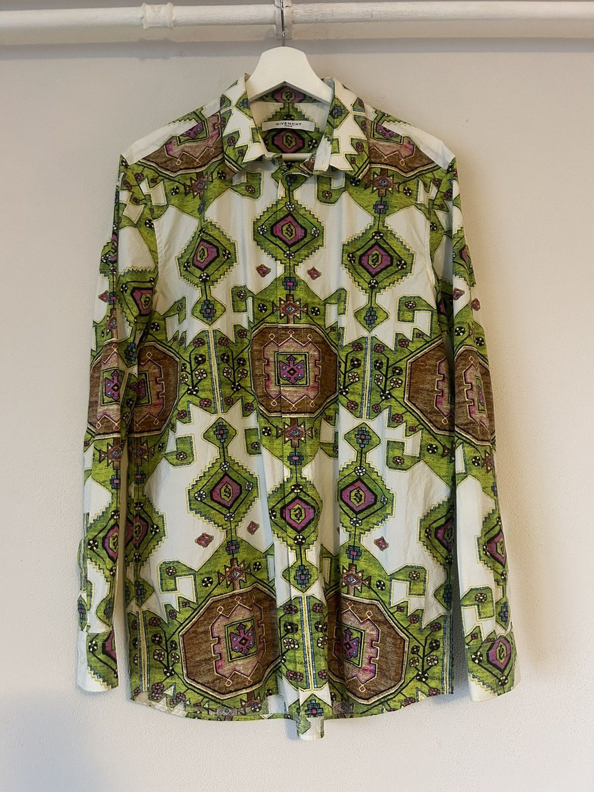 Givenchy Kaleidoscope Tapestry Print Button-Up Shirt Size US M / EU 48-50 / 2 - 1 Thumbnail