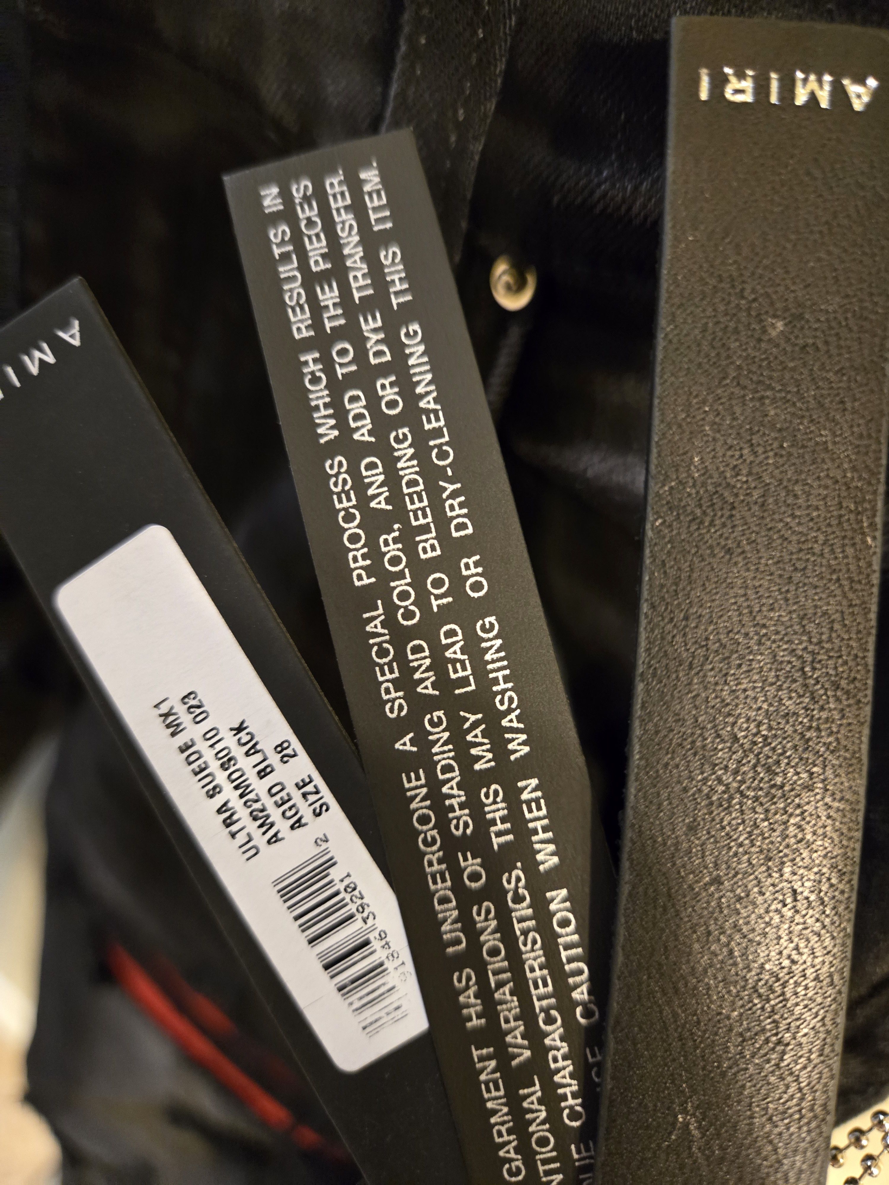 Amiri Ultra suede MX1 aged black Size US 28 / EU 44 - 3 Thumbnail