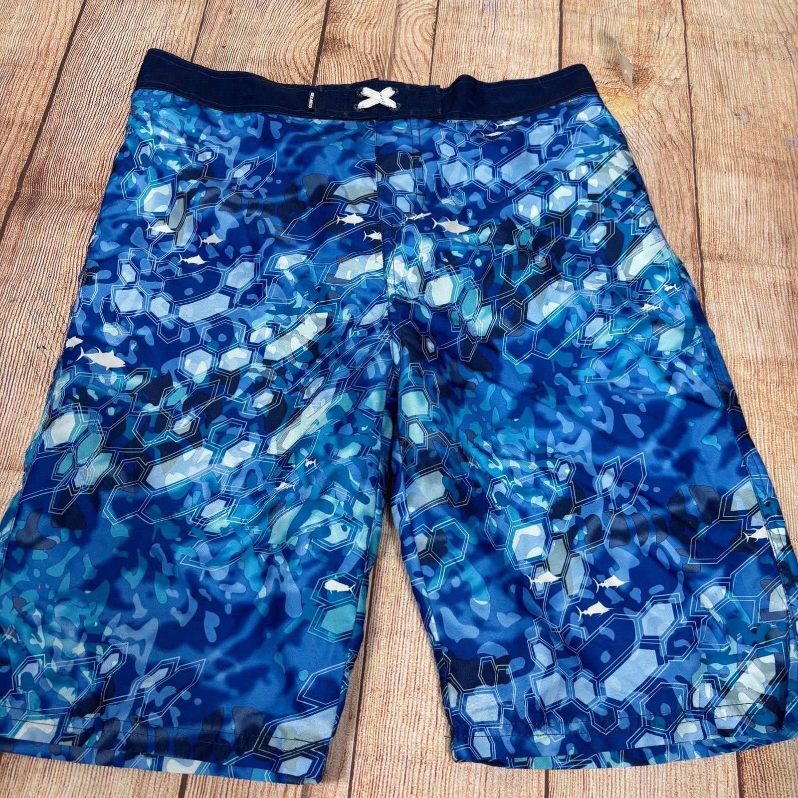 Other Ocean & Coast Boys' Blue Patterned Board Shorts XL NWT Size US 26 / EU 42 - 1 Thumbnail